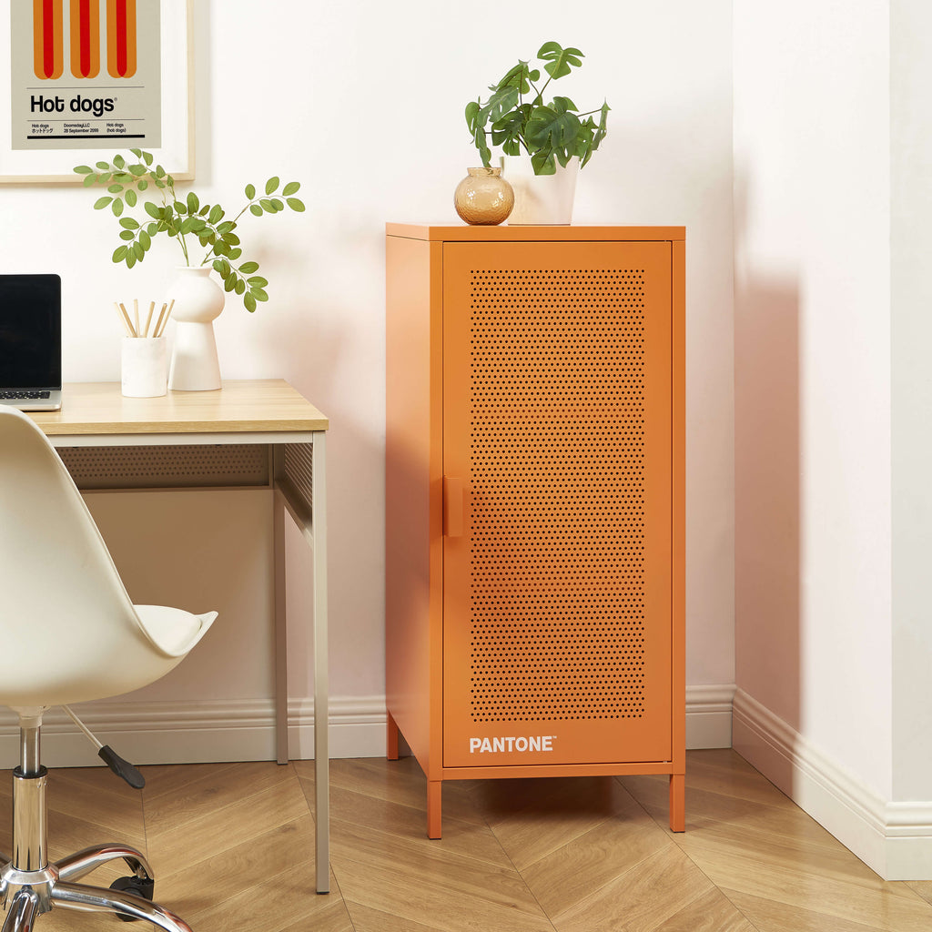 PANTONE® Metal Desk Pedestal – Orange
