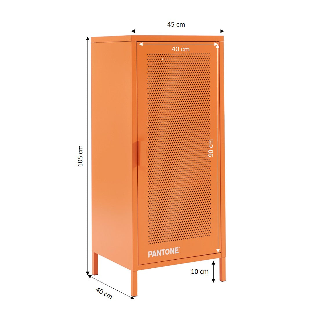 PANTONE® Metal Desk Pedestal – Orange