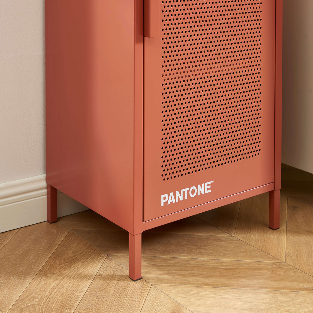 PANTONE® Metal Desk Pedestal – Terracotta