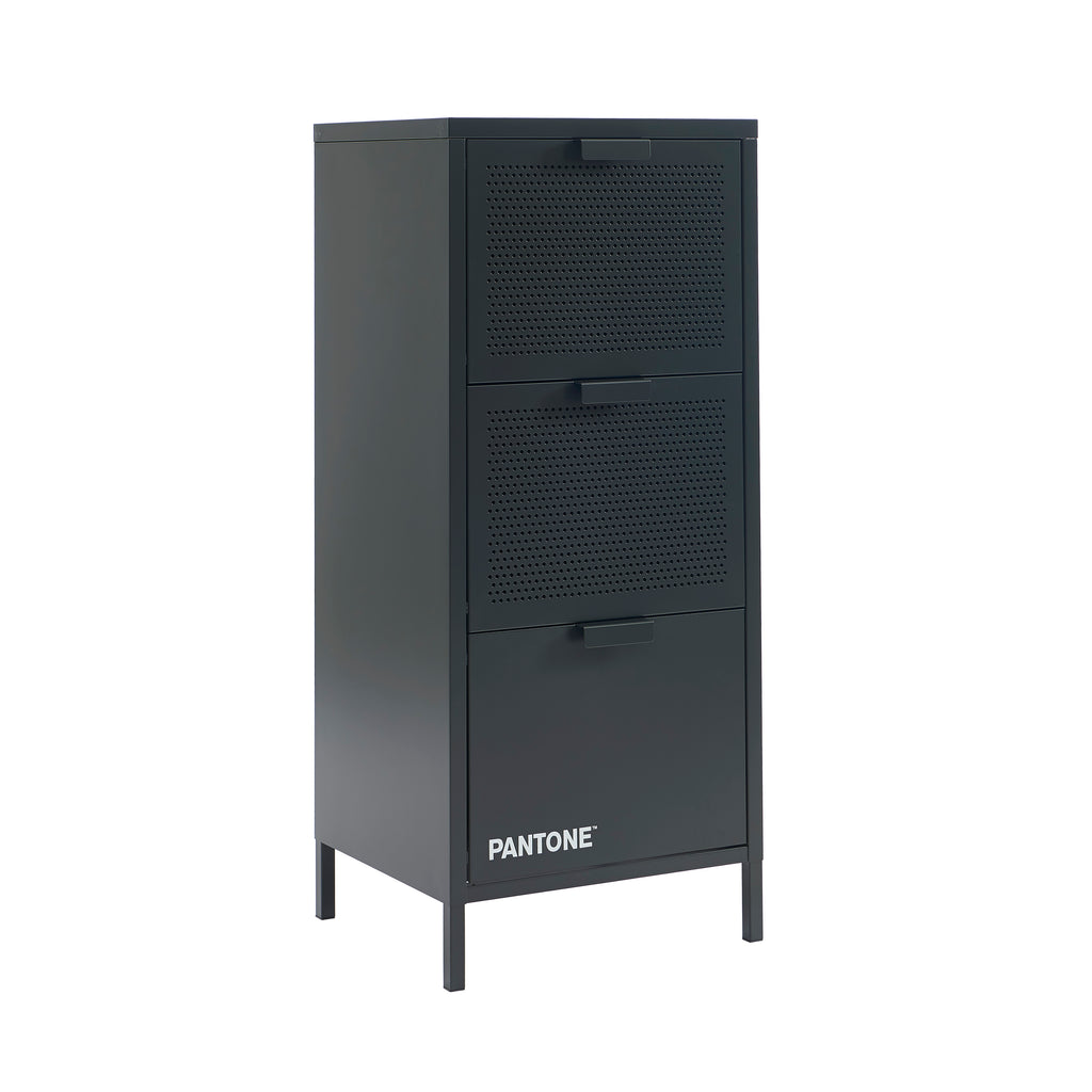 PANTONE® Metal Desk Pedestal with Drawers – Anthracite