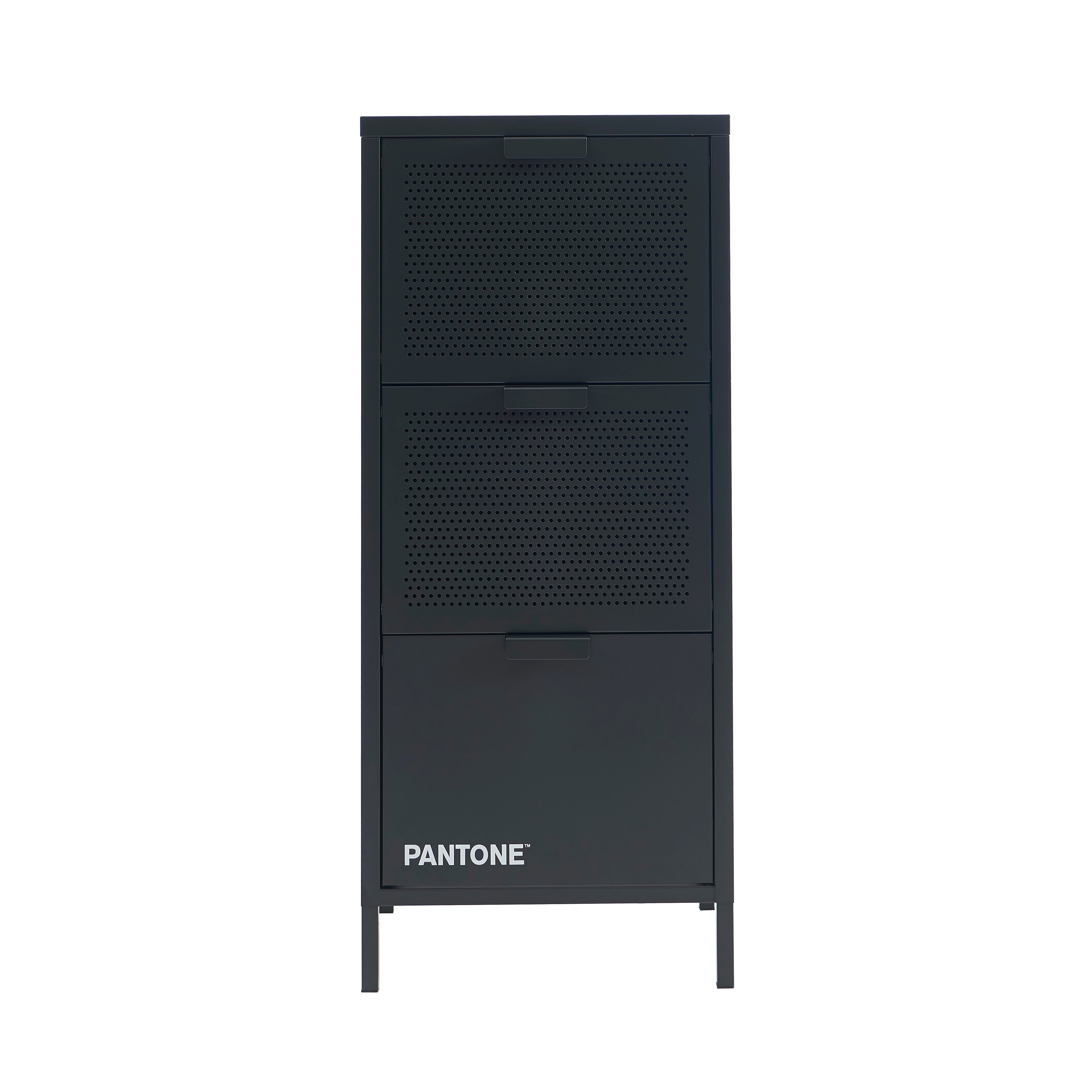 PANTONE® Metal Desk Pedestal with Drawers – Anthracite
