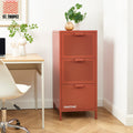 PANTONE® Metal Desk Pedestal with Drawers – Terracotta