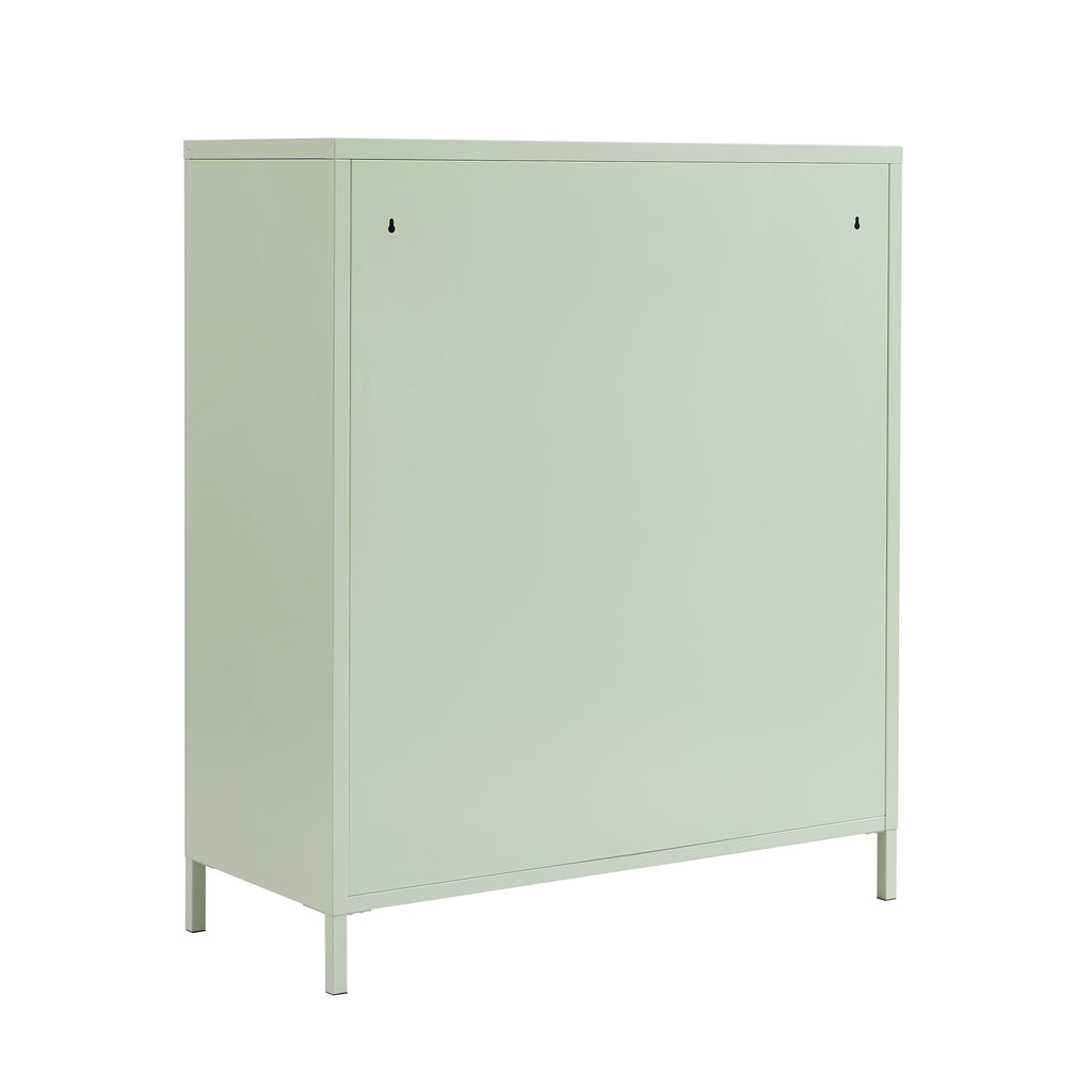 PANTONE® Metal Large Chest of Drawers – Almond green