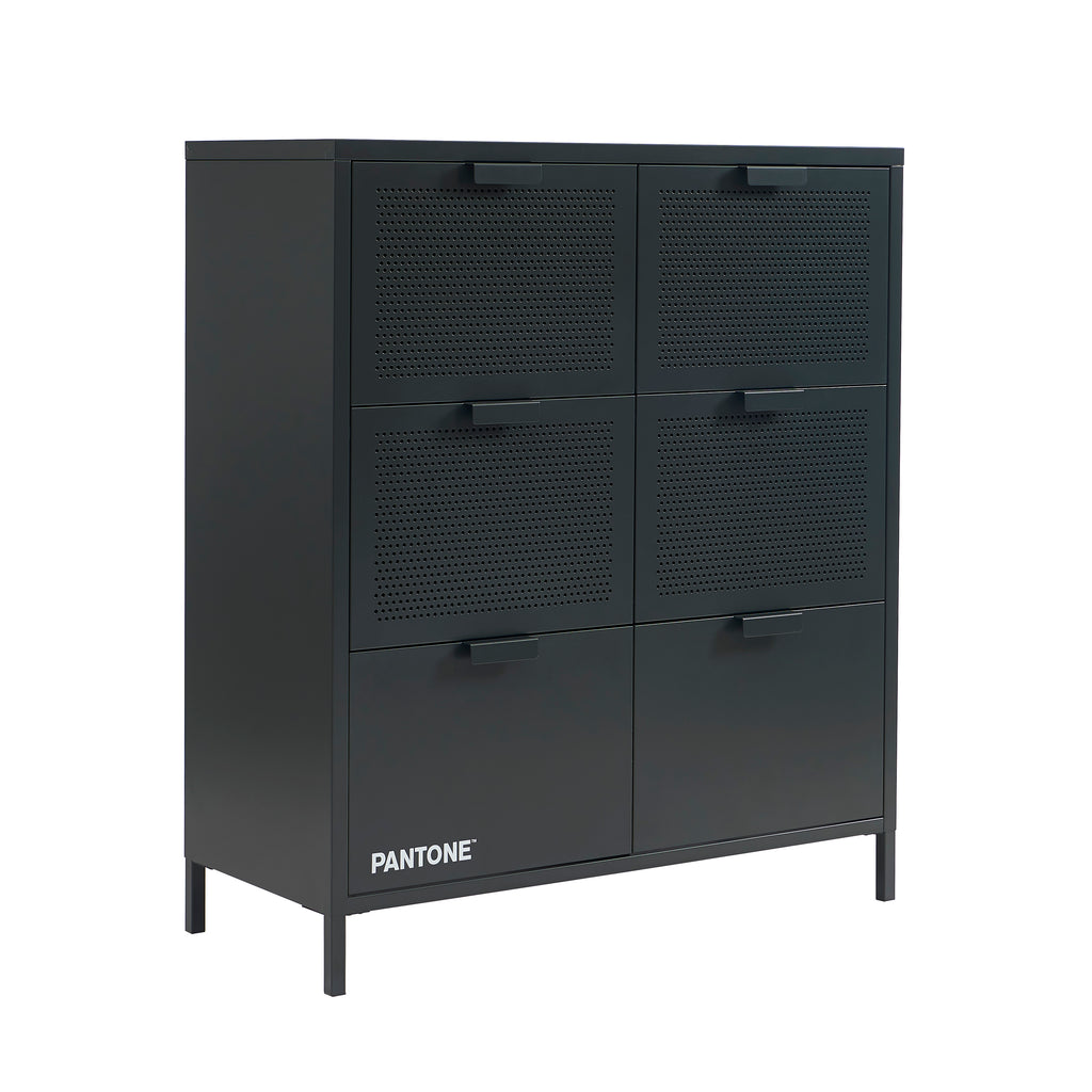 PANTONE® Metal Large Chest of Drawers – Anthracite