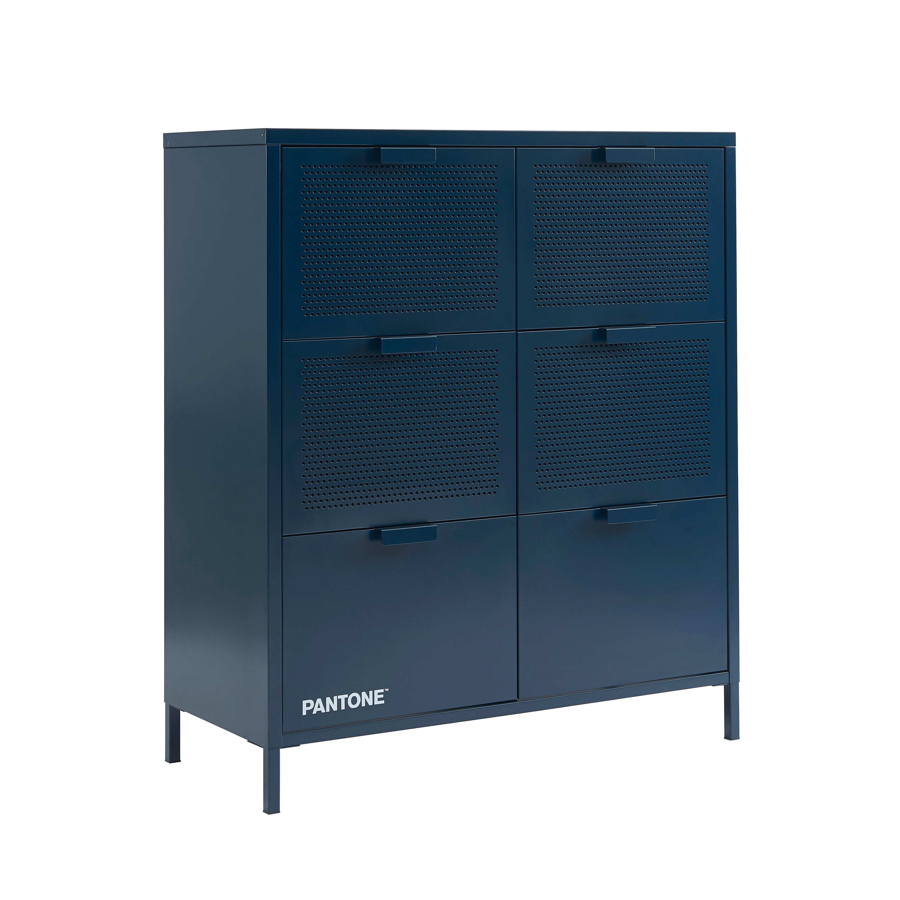 PANTONE® Metal Large Chest of Drawers – Midnight blue