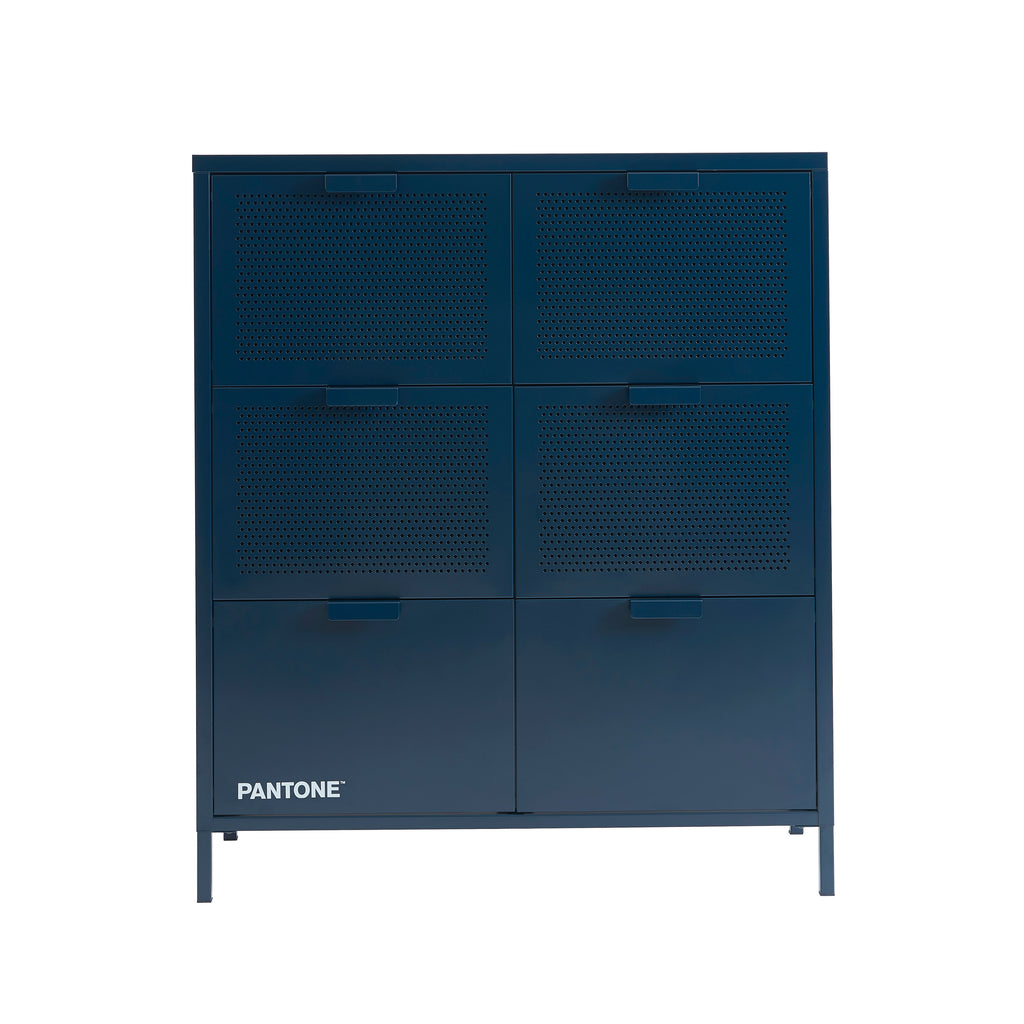 PANTONE® Metal Large Chest of Drawers – Midnight blue
