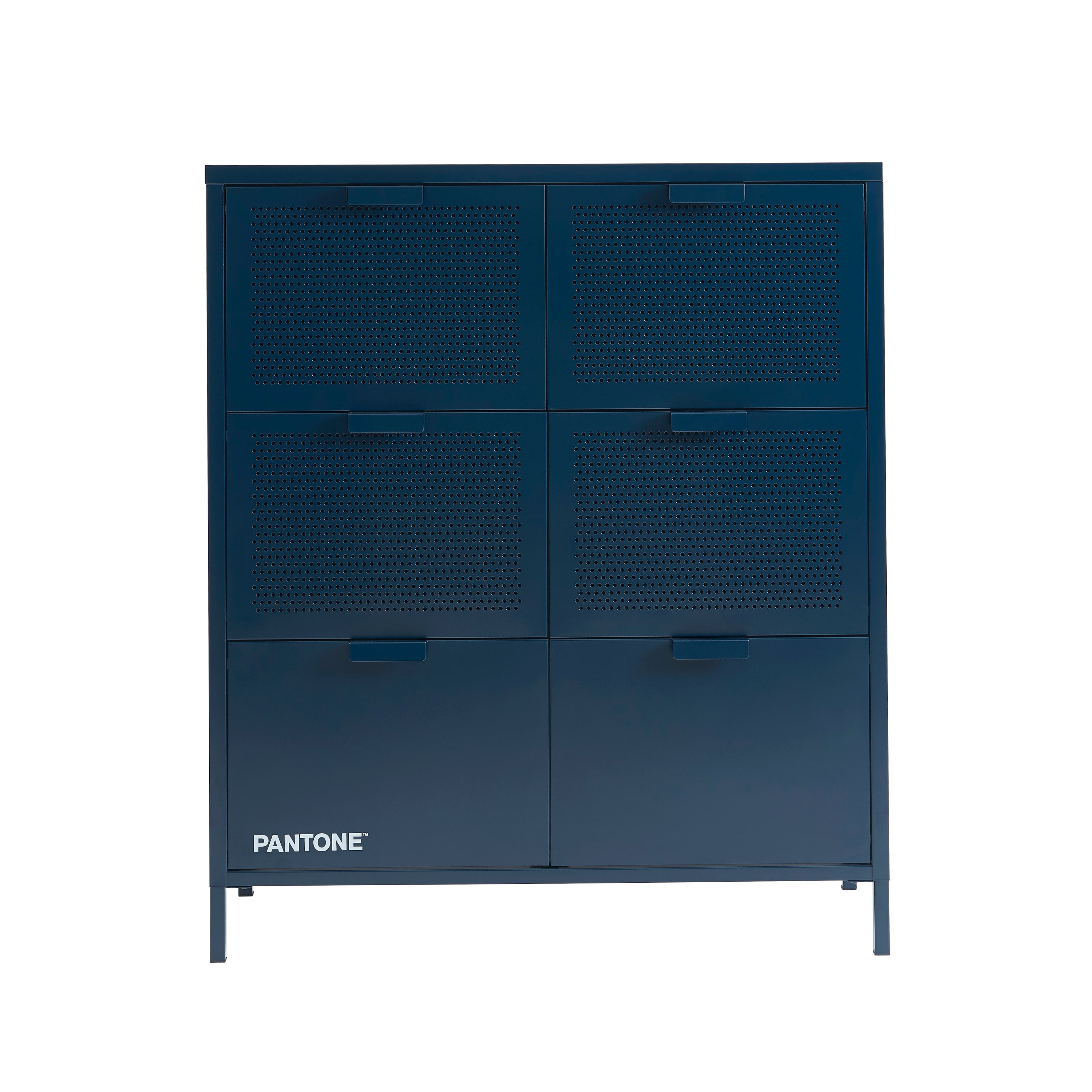 PANTONE® Metal Large Chest of Drawers – Midnight blue