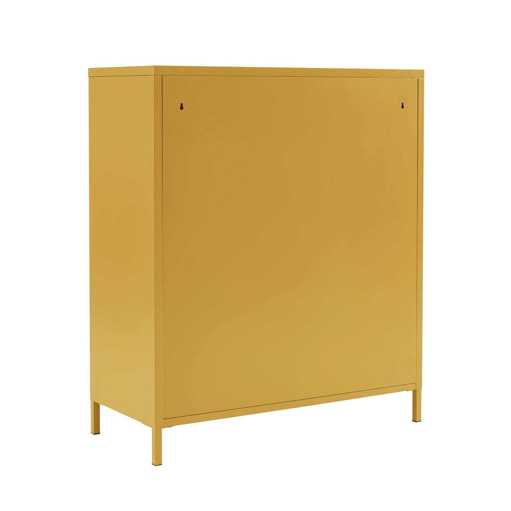PANTONE® Metal Large Chest of Drawers – Mustard
