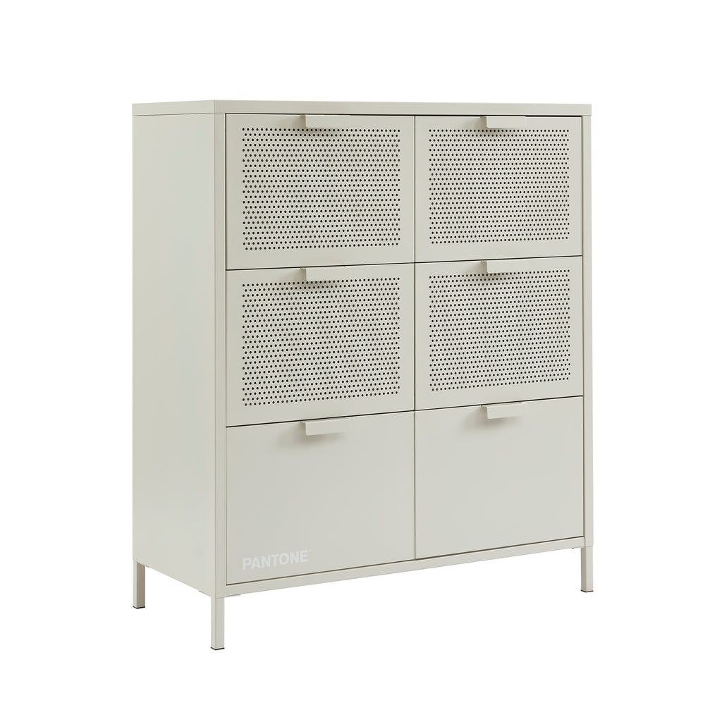 PANTONE® Metal Large Chest of Drawers – Sand