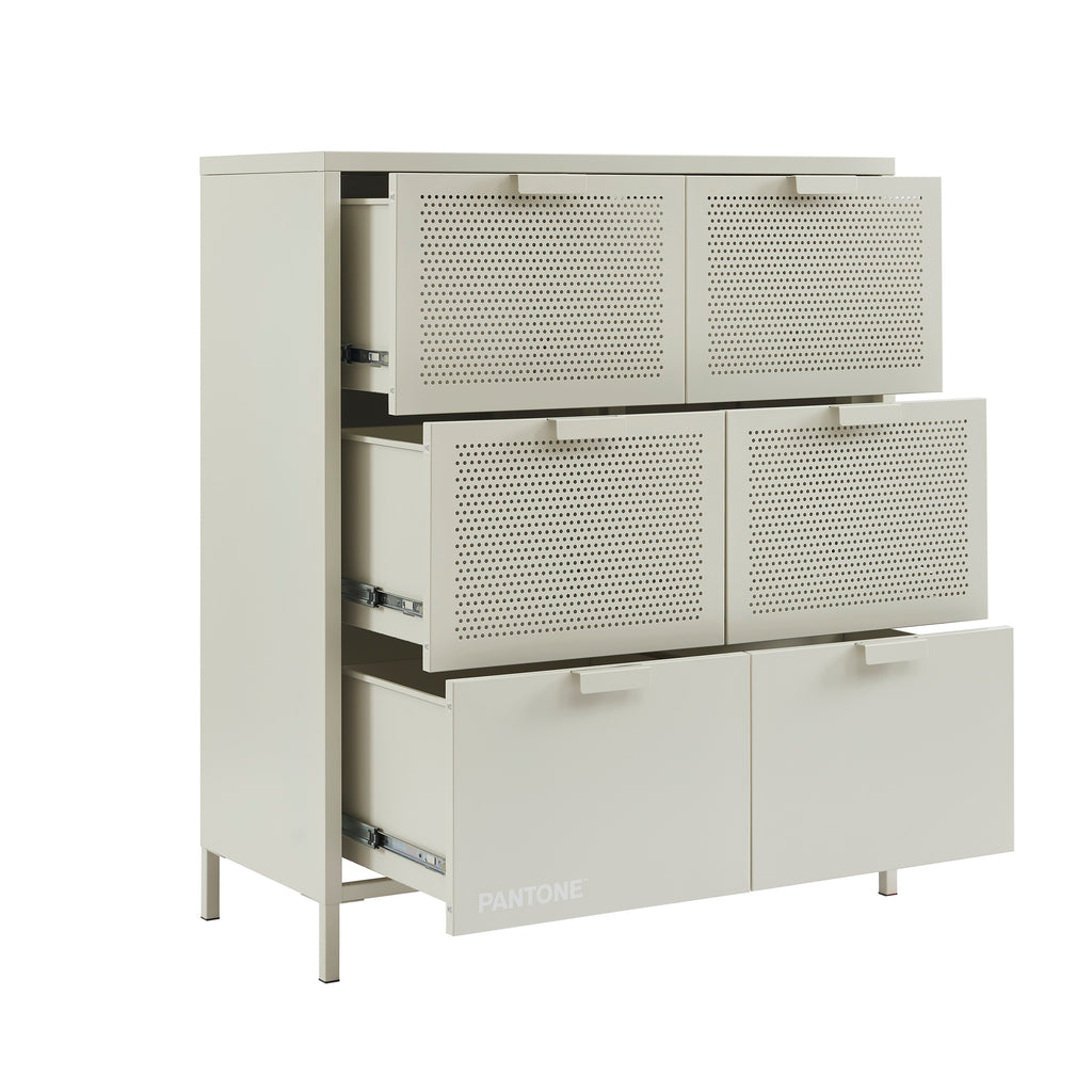 PANTONE® Metal Large Chest of Drawers – Sand