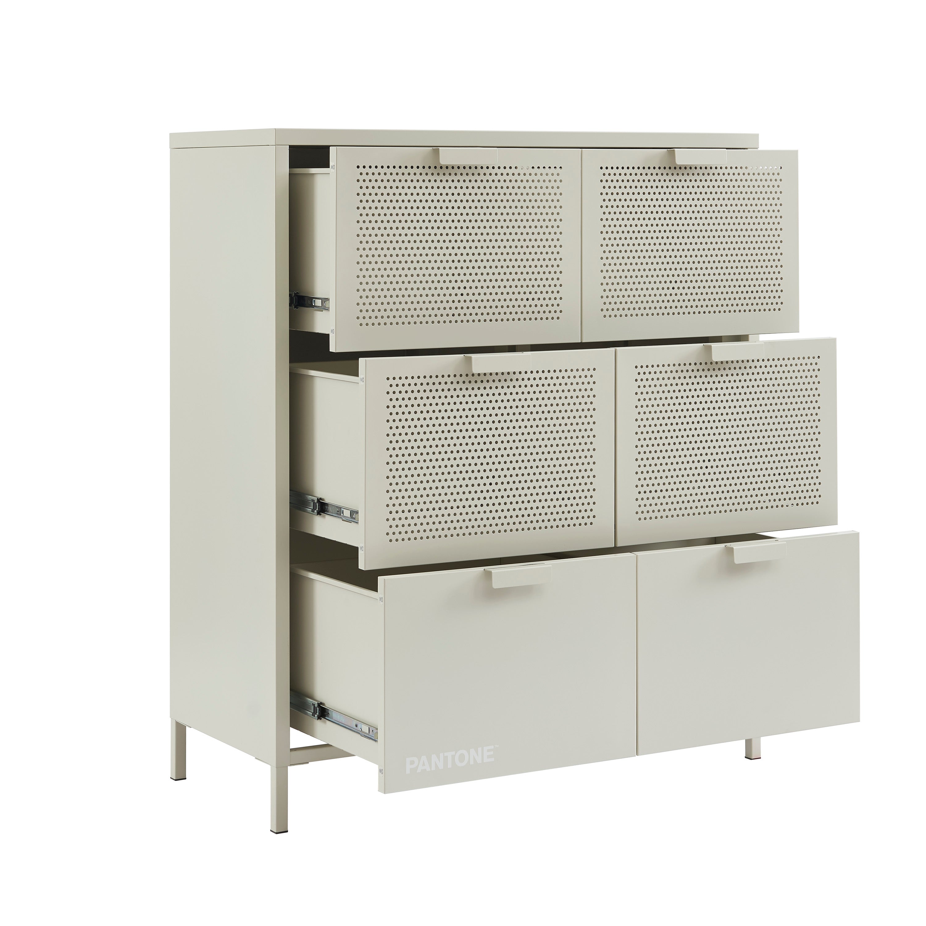 PANTONE® Metal Large Chest of Drawers – Sand