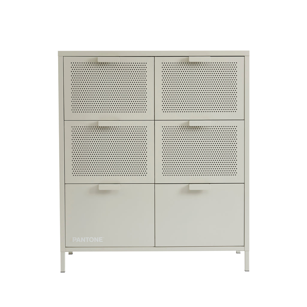 PANTONE® Metal Large Chest of Drawers – Sand