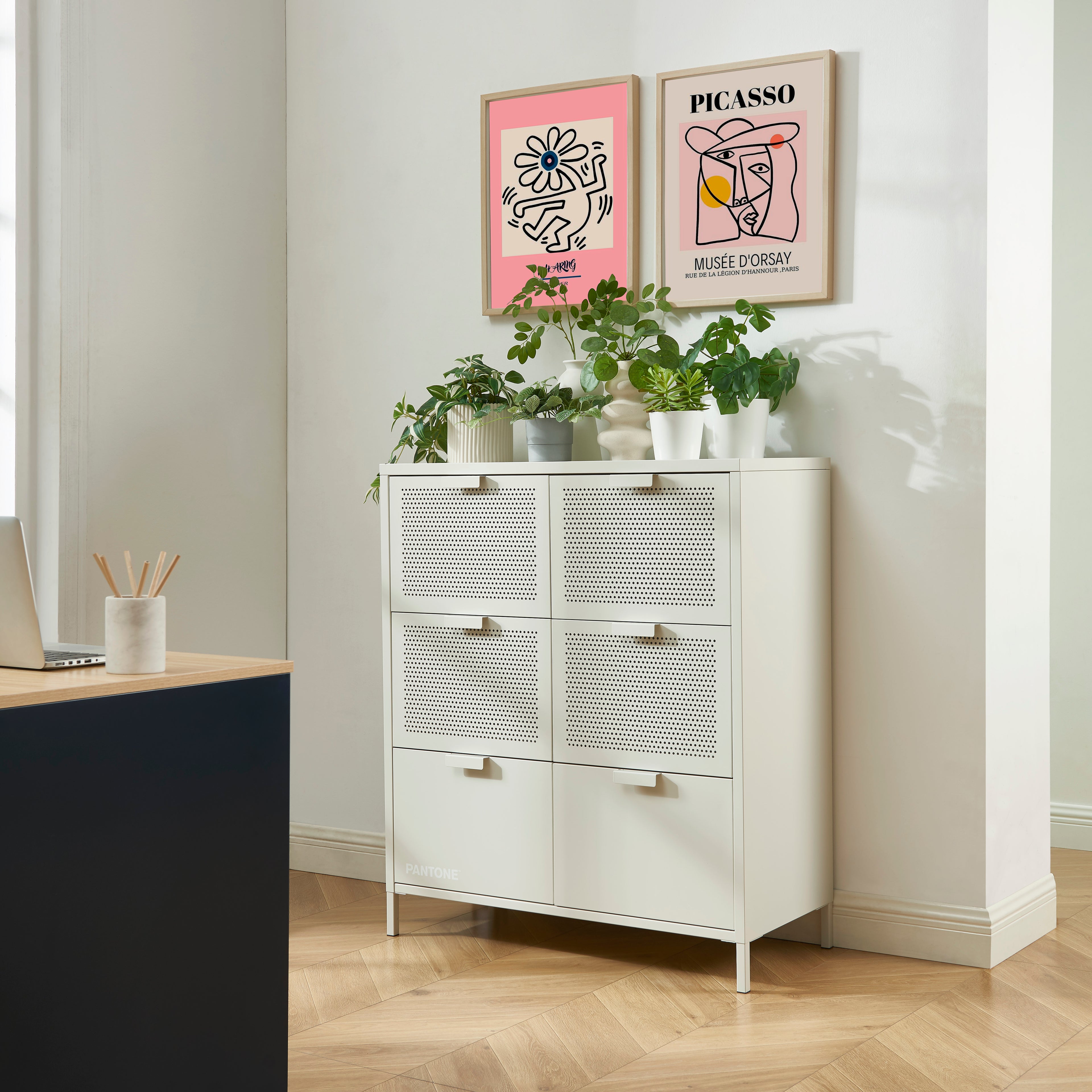 PANTONE® Metal Large Chest of Drawers – Sand