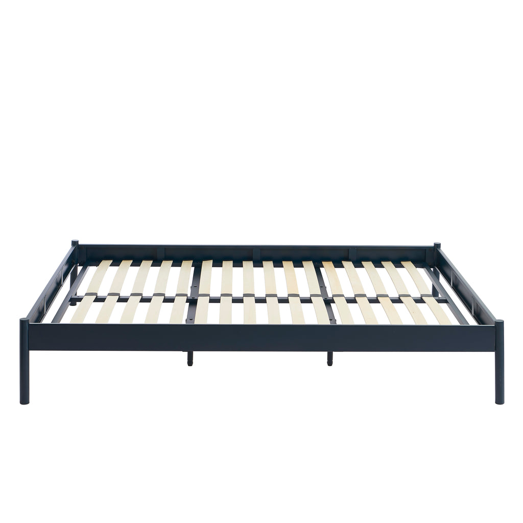 PANTONE® Metal Bed with Slatted Base – Midnight blue