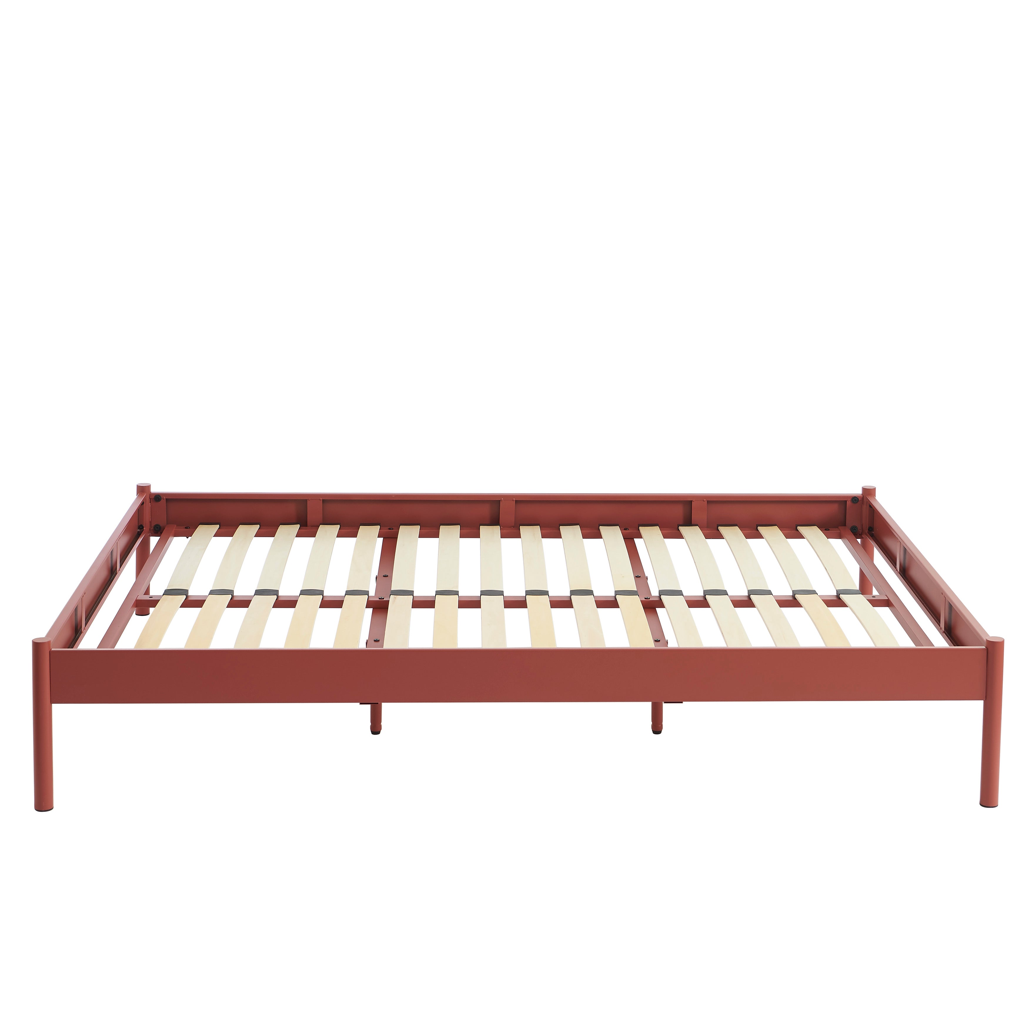 PANTONE® Metal Bed with Slatted Base – Terracotta