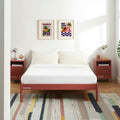PANTONE® Metal Bed with Slatted Base – Terracotta