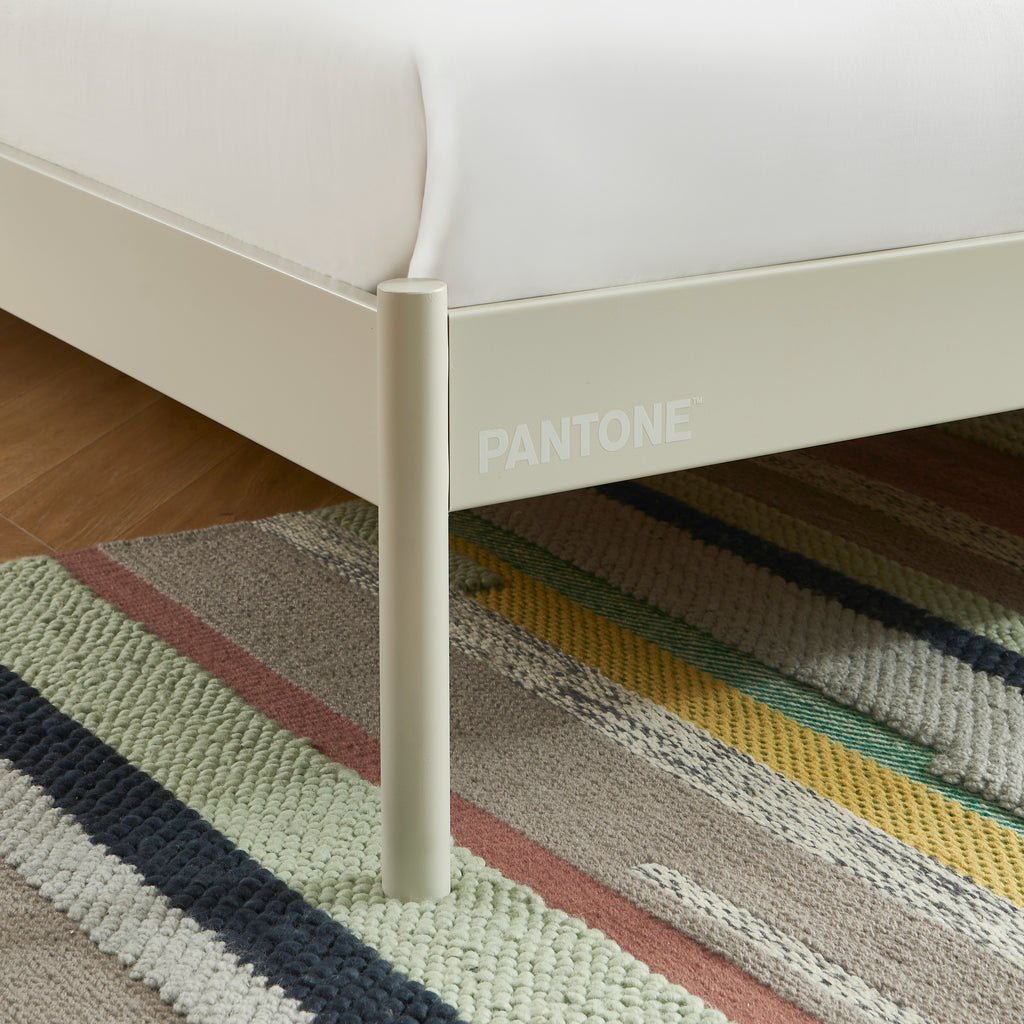 PANTONE® Metal Bed with Slatted Base – Sand
