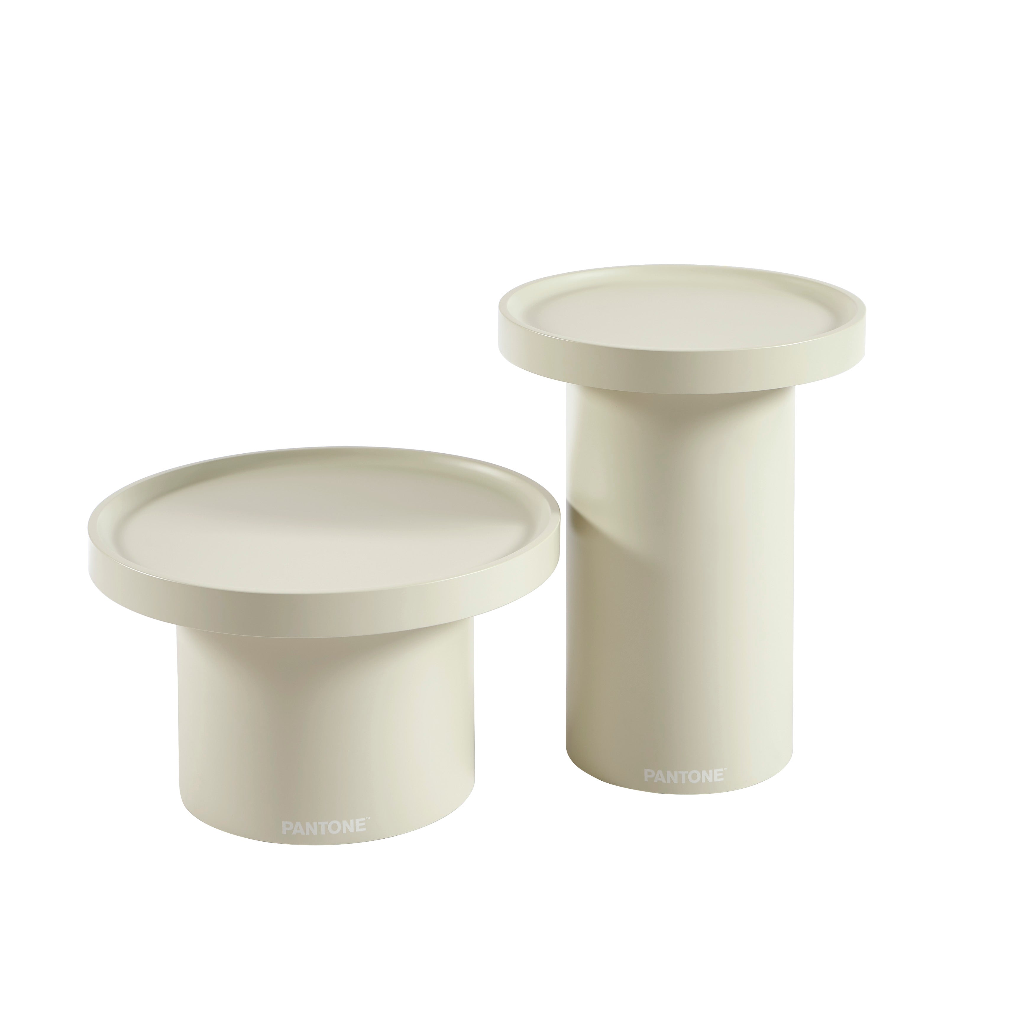 PANTONE® Matte Lacquered Large Side Table – Sand