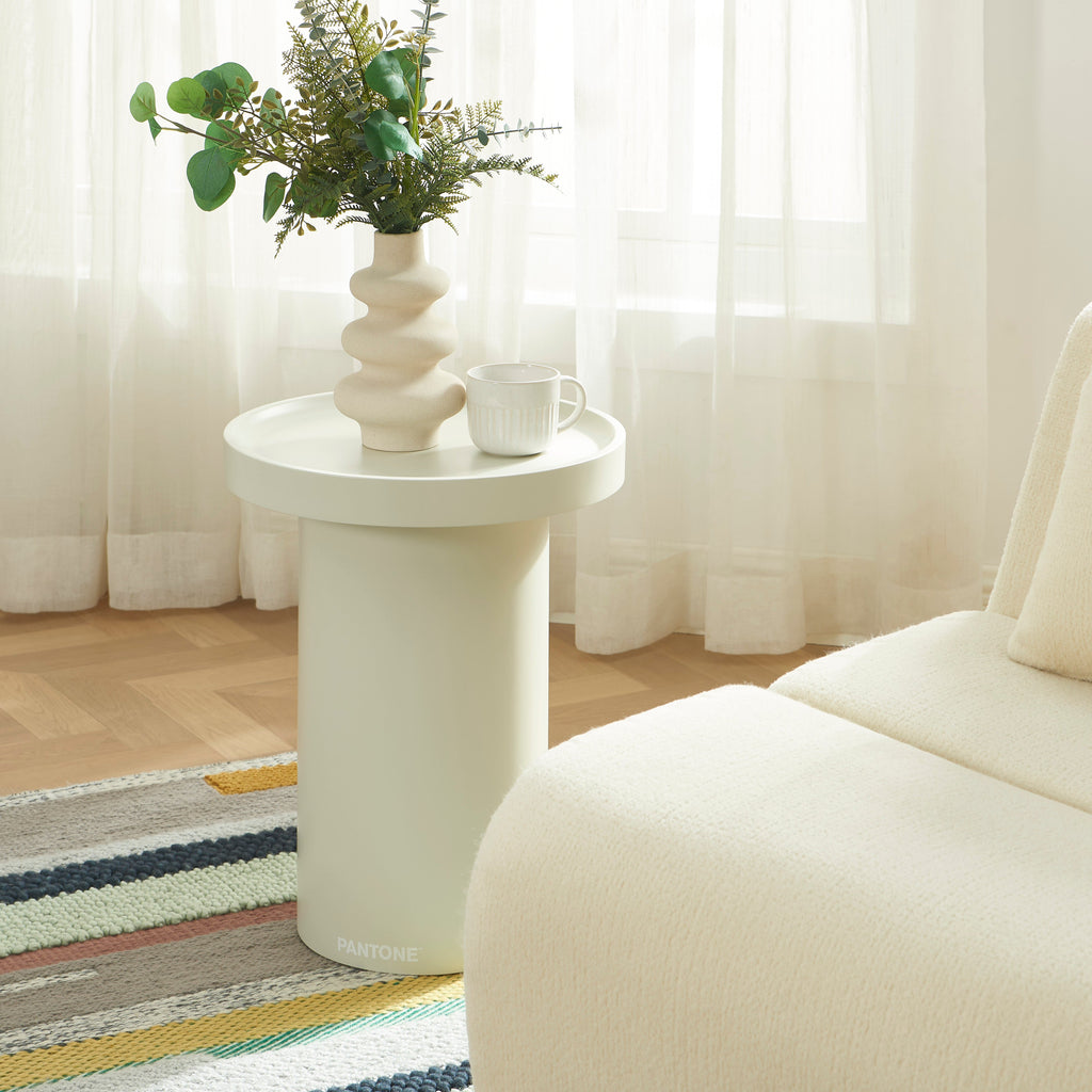 PANTONE® Matte Lacquered Side Table – Sand