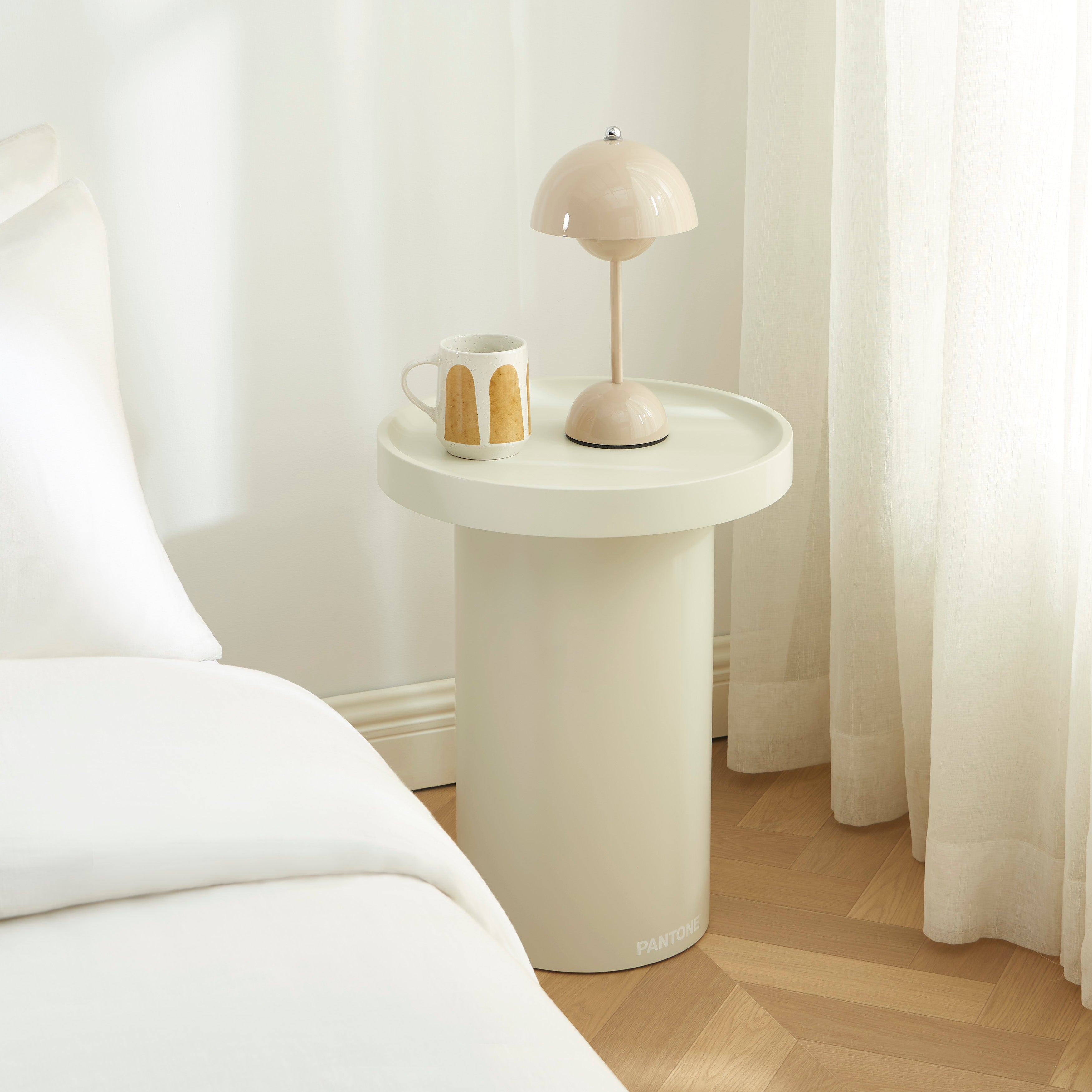 PANTONE® Matte Lacquered Side Table – Sand