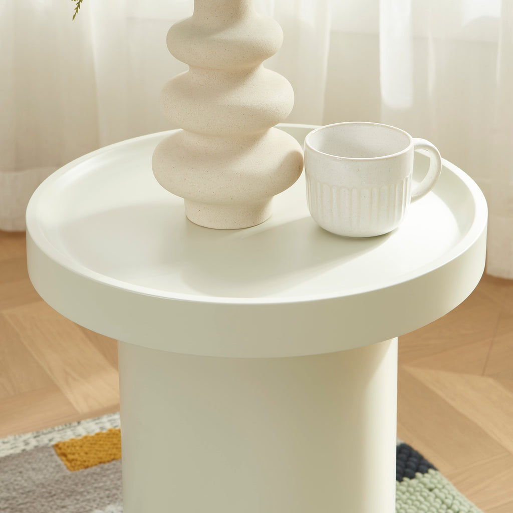 PANTONE® Matte Lacquered Side Table – Sand