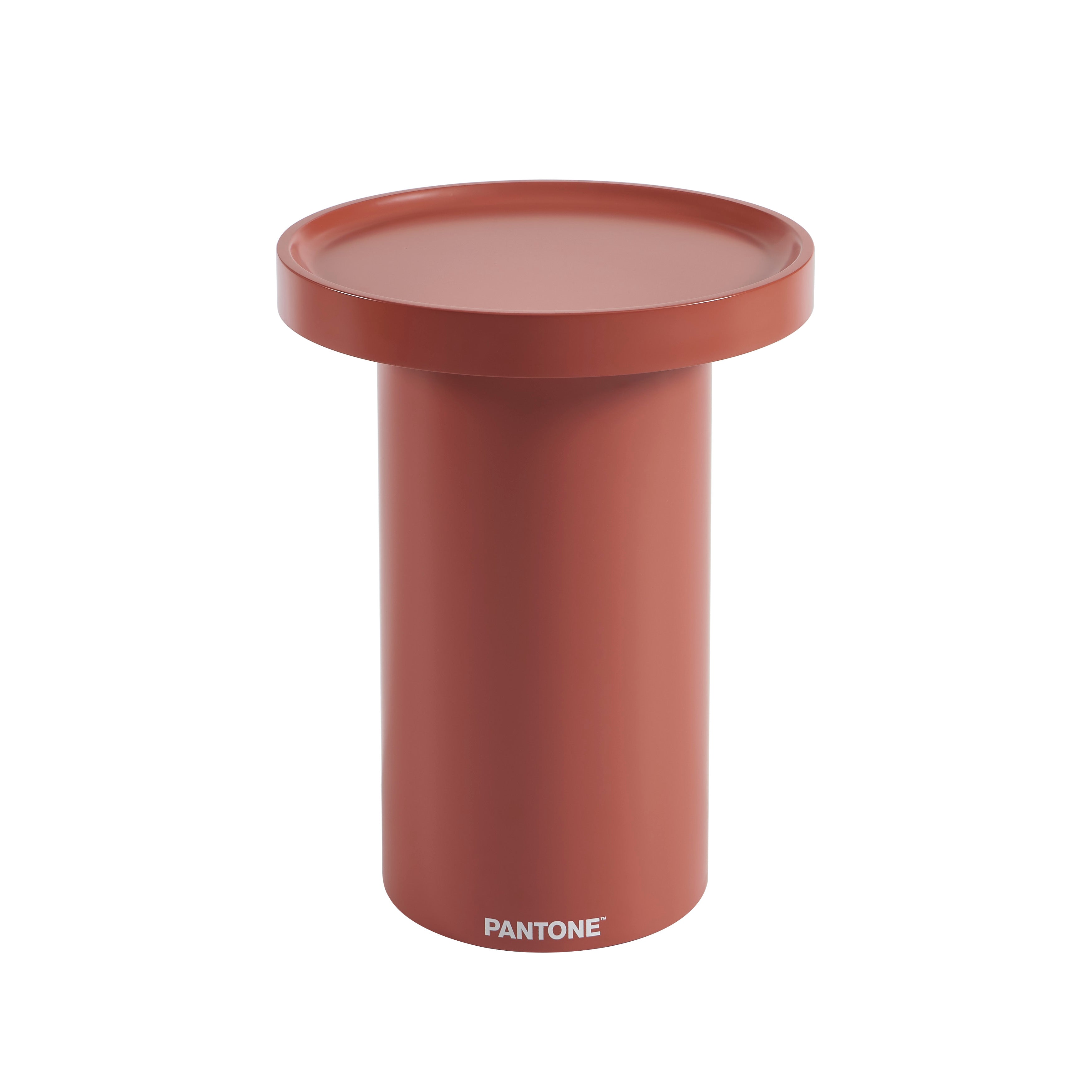 PANTONE® Matte Lacquered Side Table – Terracotta