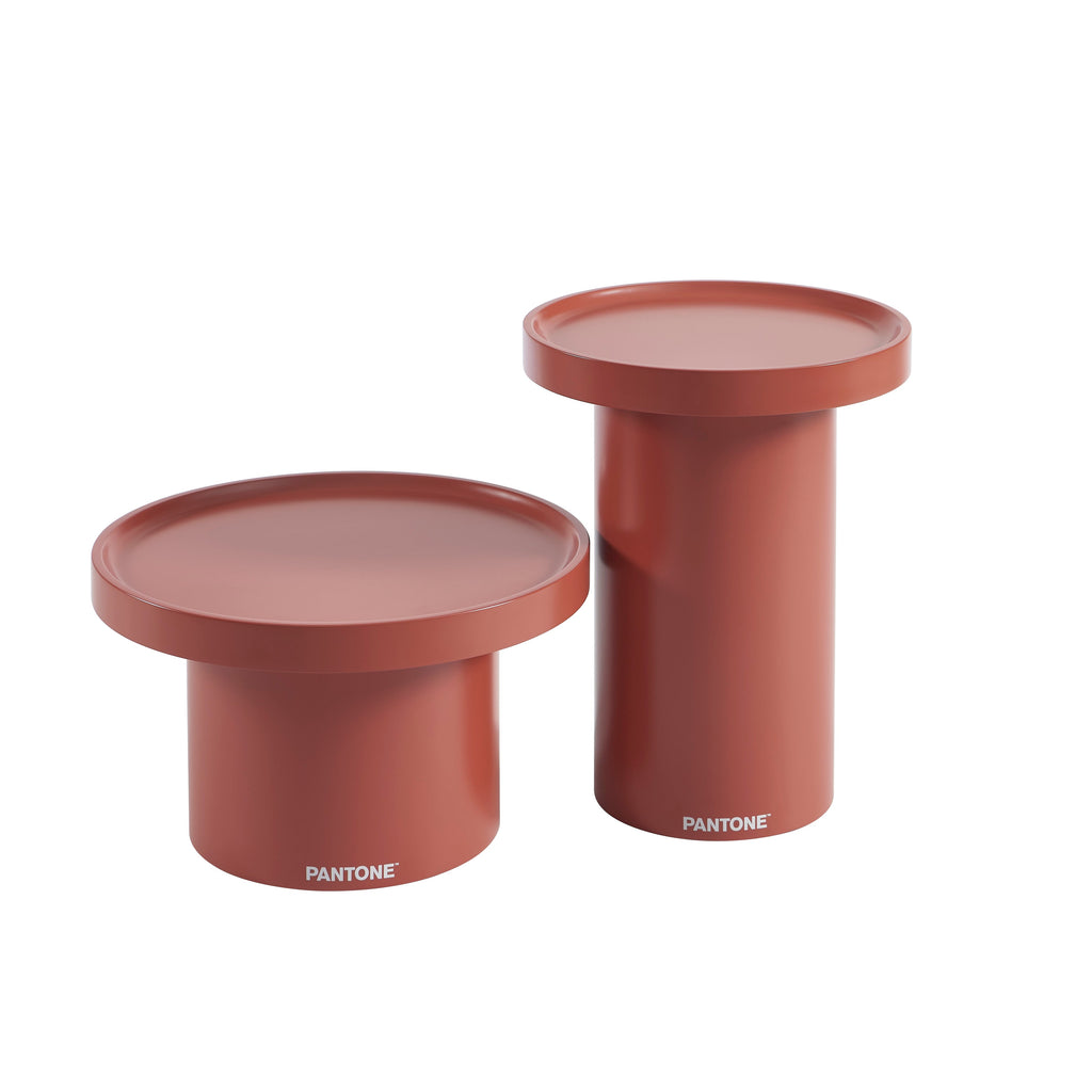 PANTONE® Matte Lacquered Side Table – Terracotta