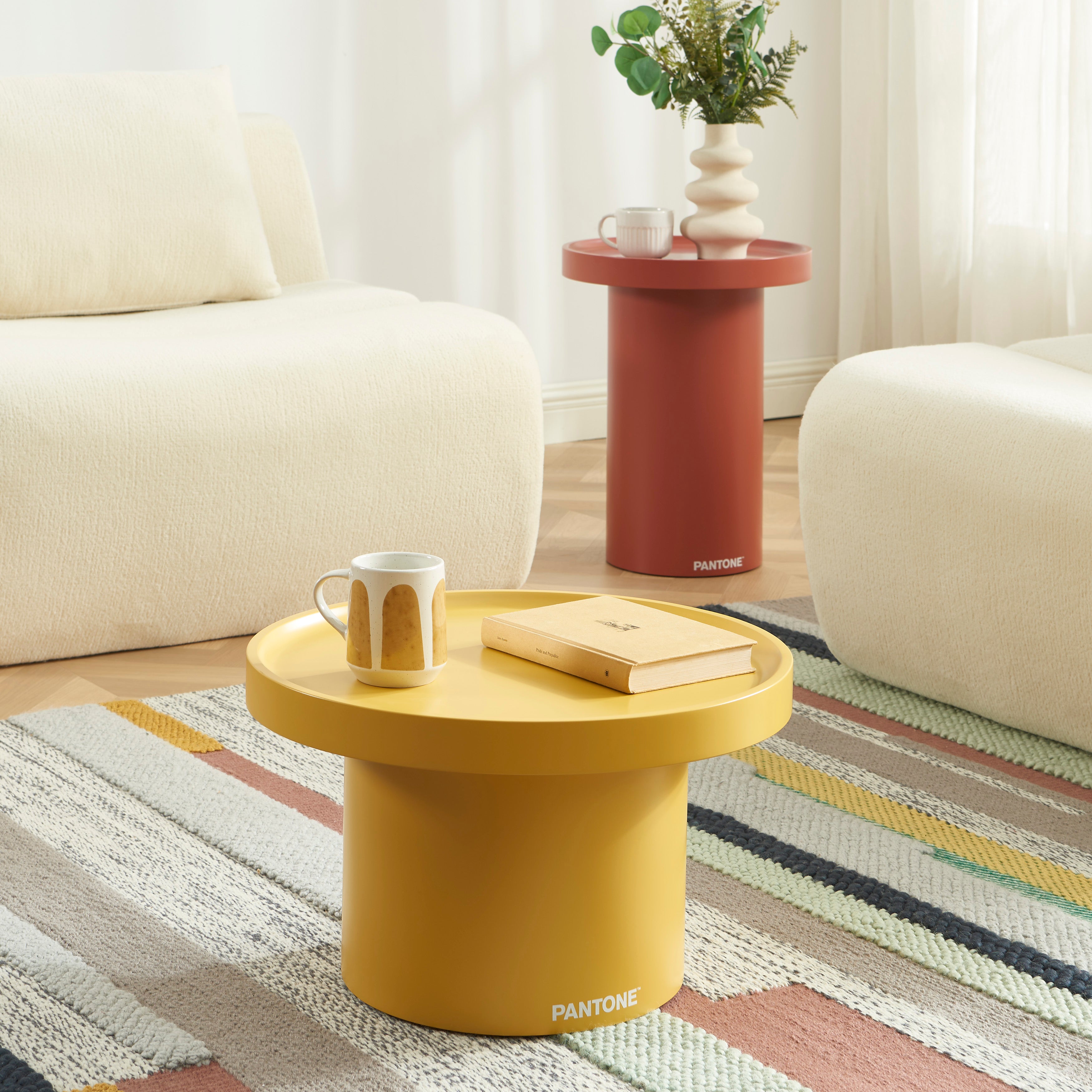 PANTONE® Matte Lacquered Large Side Table – Mustard