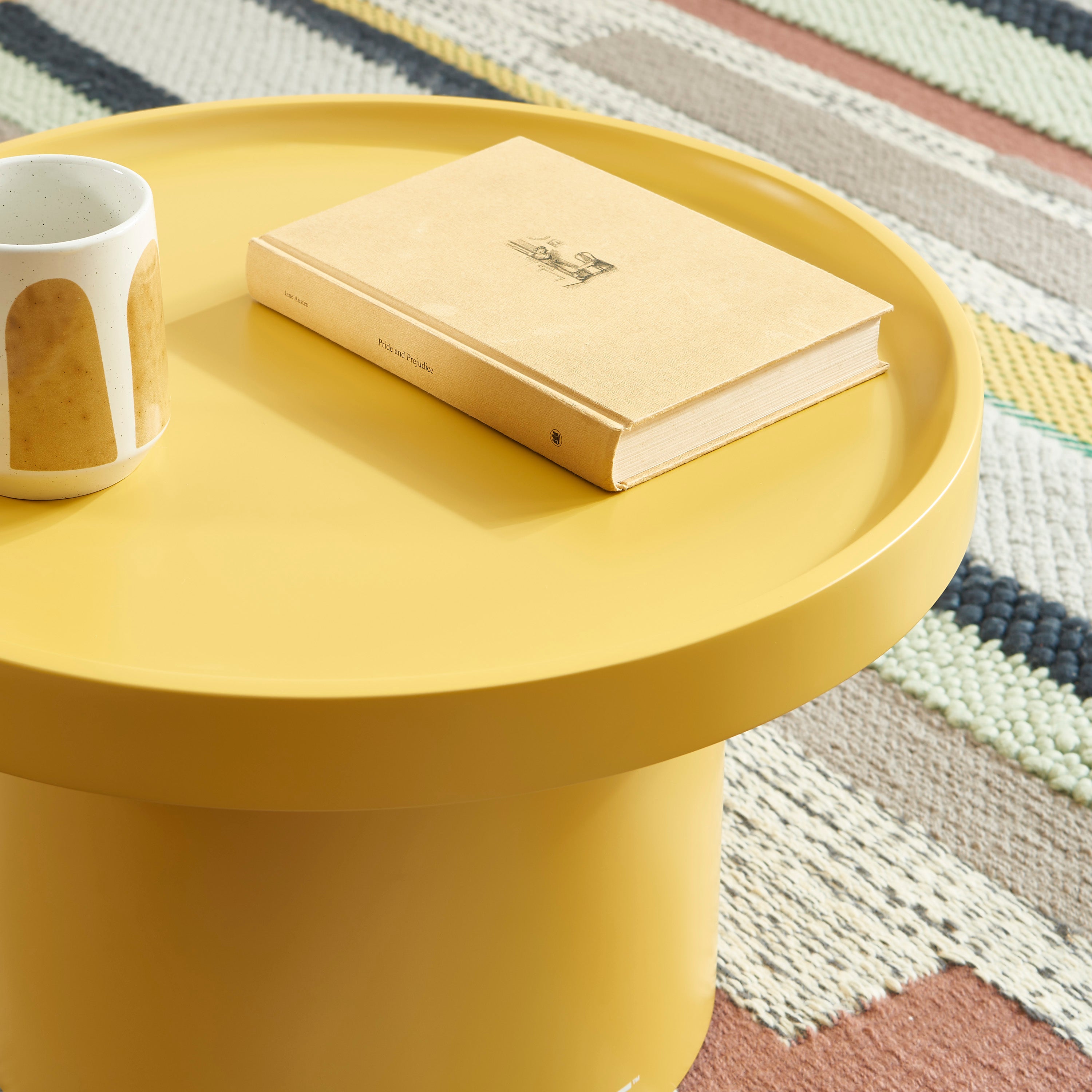 PANTONE® Matte Lacquered Large Side Table – Mustard
