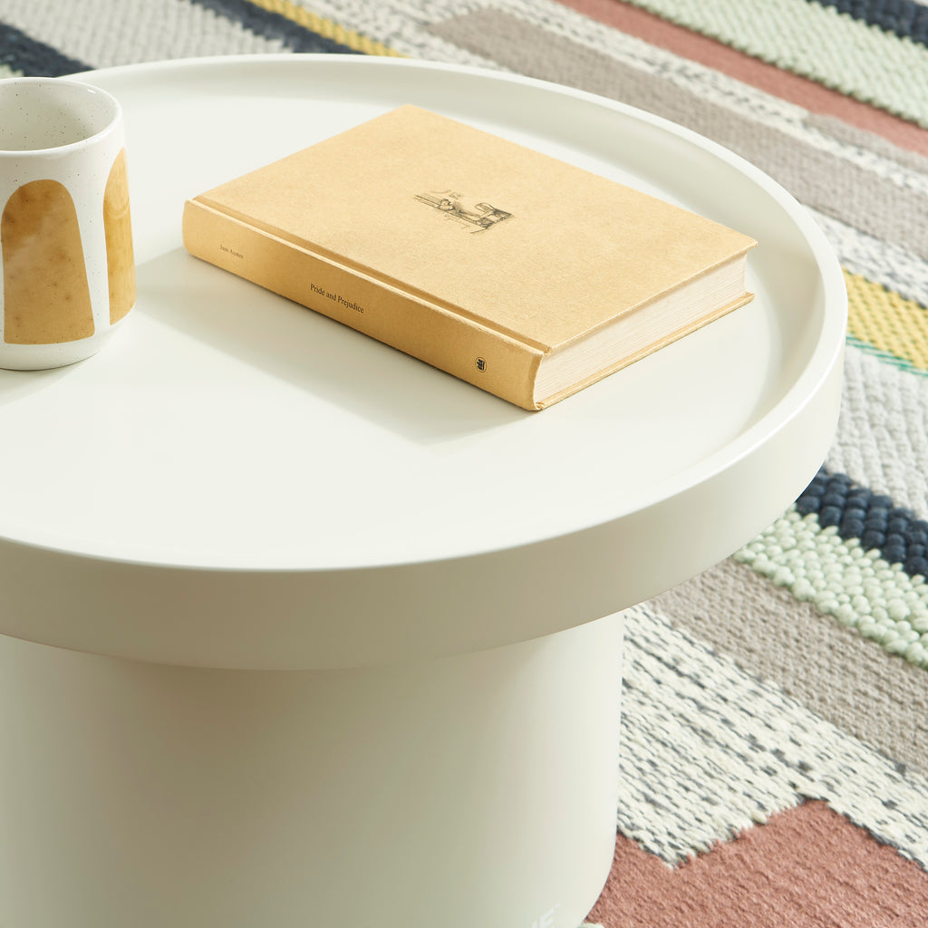 PANTONE® Matte Lacquered Large Side Table – Sand
