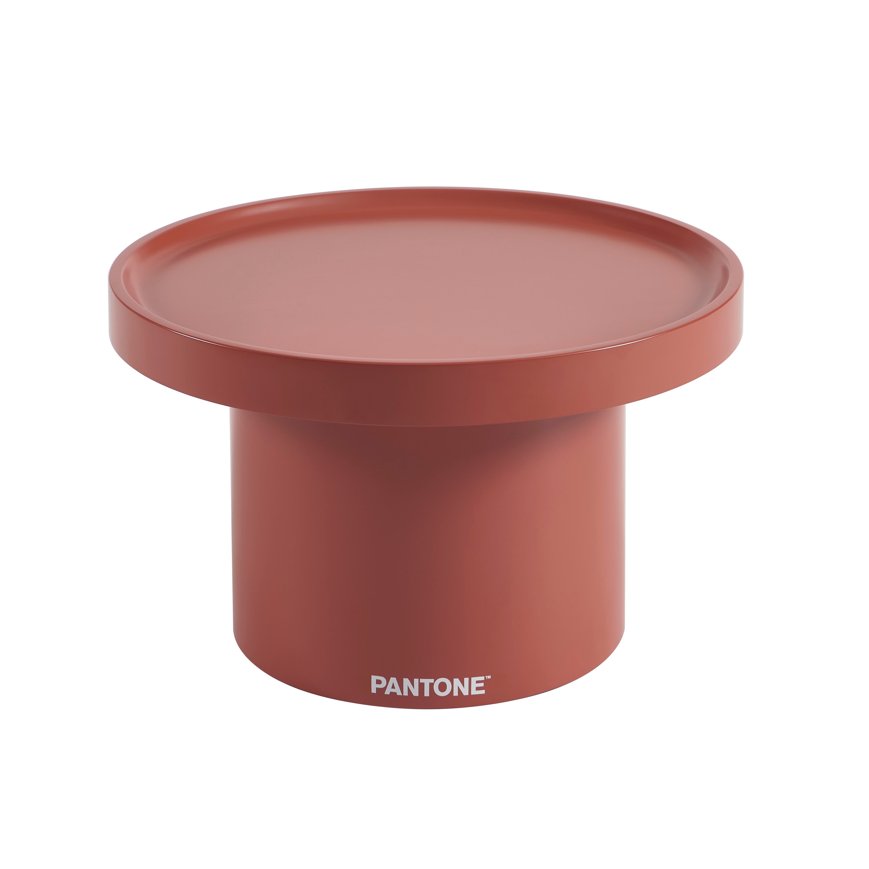 PANTONE® Matte Lacquered Large Side Table – Terracotta