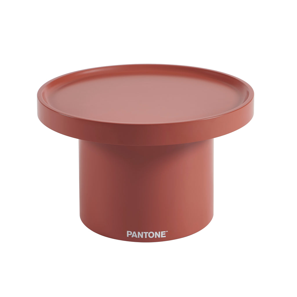 PANTONE® Matte Lacquered Large Side Table – Terracotta