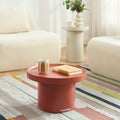 PANTONE® Matte Lacquered Large Side Table – Terracotta