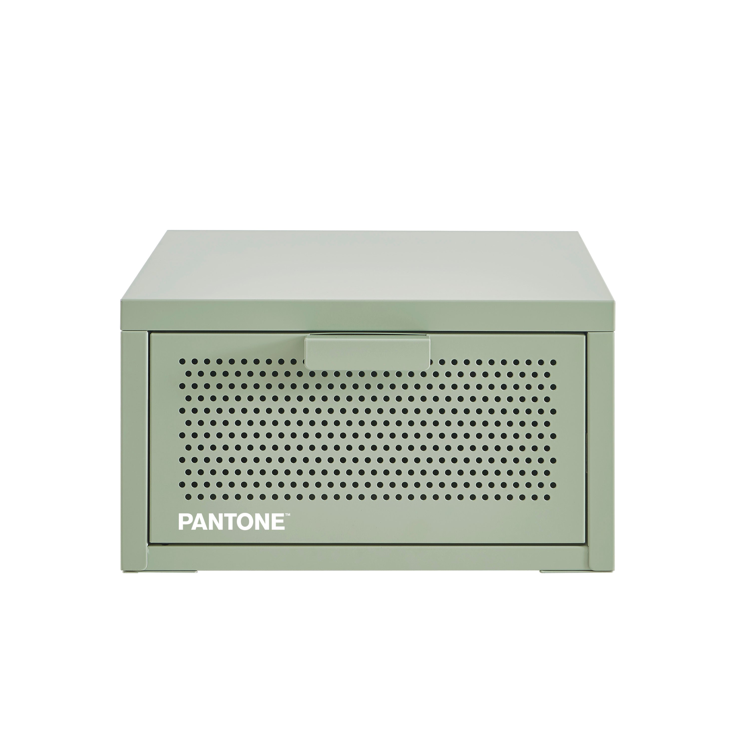 PANTONE® Metal Wall-Mounted Nightstand – Almond green