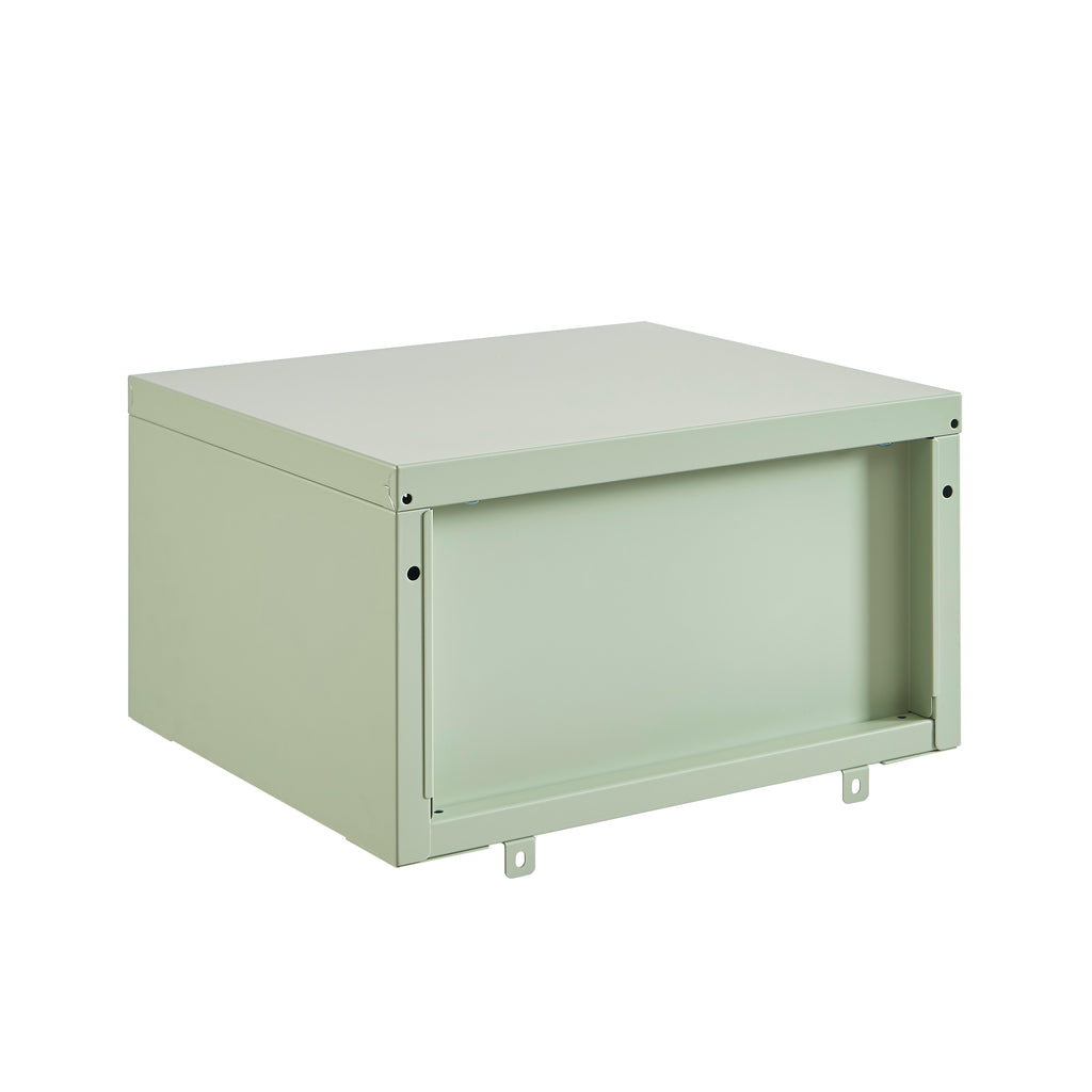 PANTONE® Metal Wall-Mounted Nightstand – Almond green