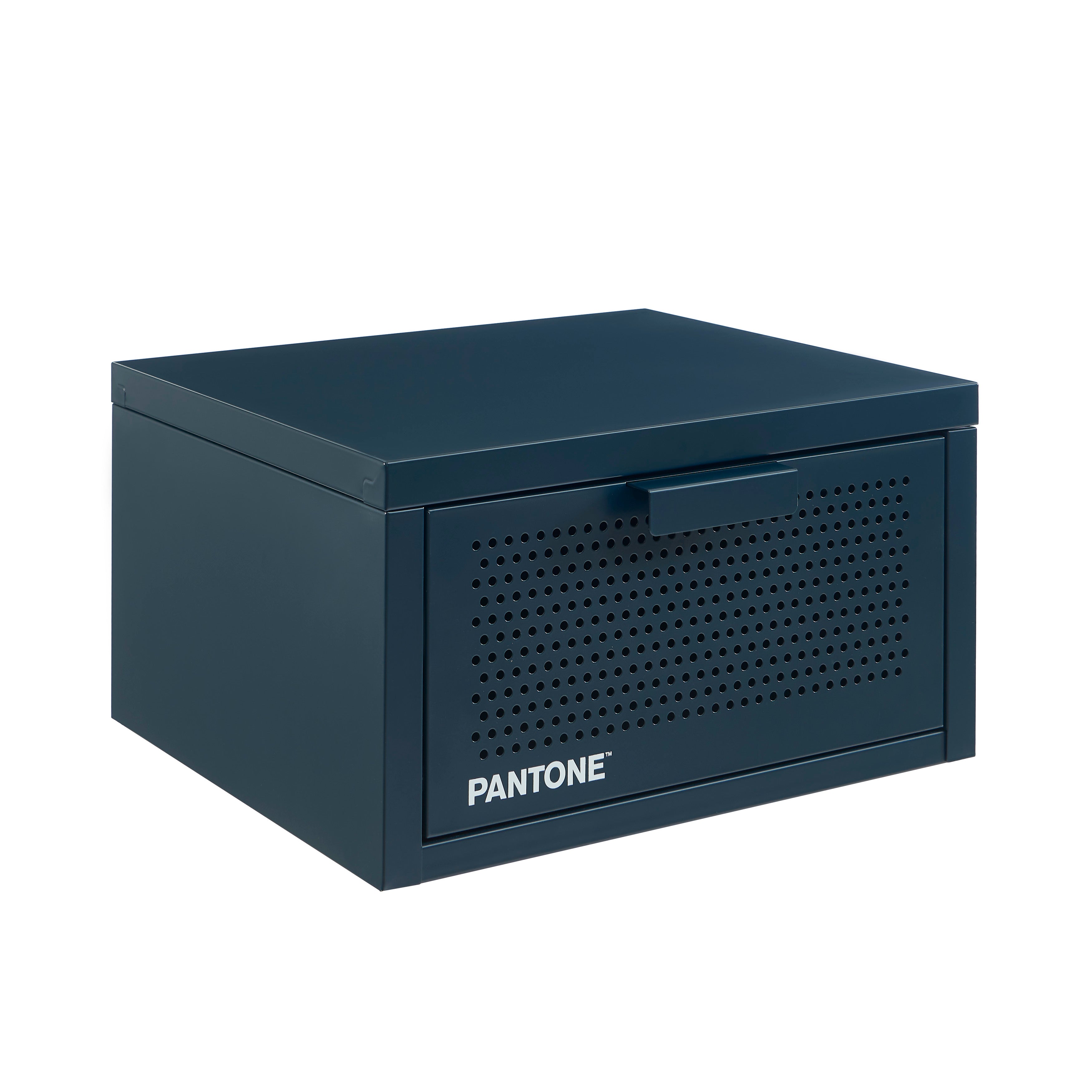 PANTONE® Metal Wall-Mounted Nightstand – Midnight blue