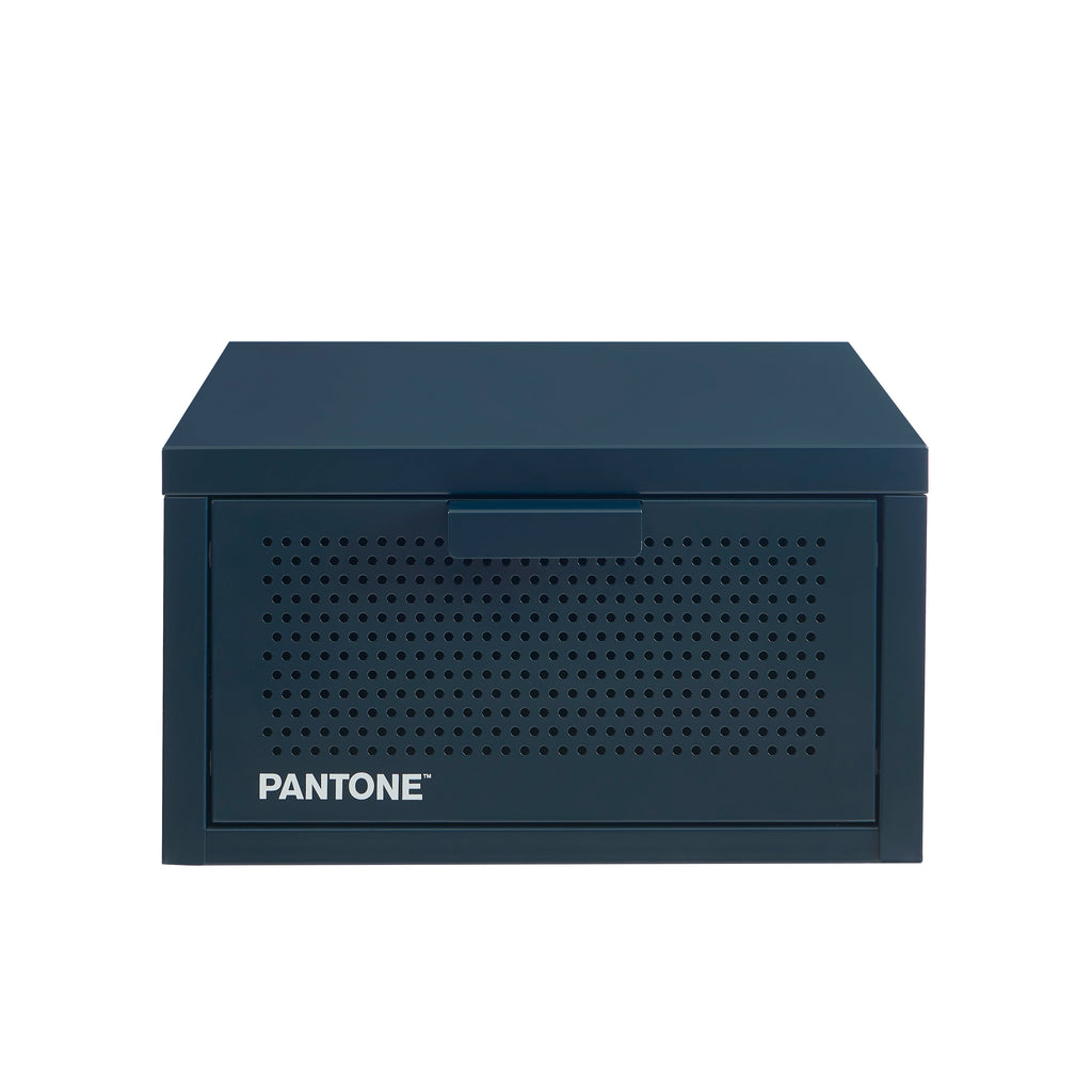 PANTONE® Metal Wall-Mounted Nightstand – Midnight blue