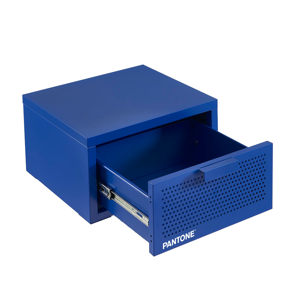 PANTONE® Metal Wall-Mounted Nightstand – Electric blue