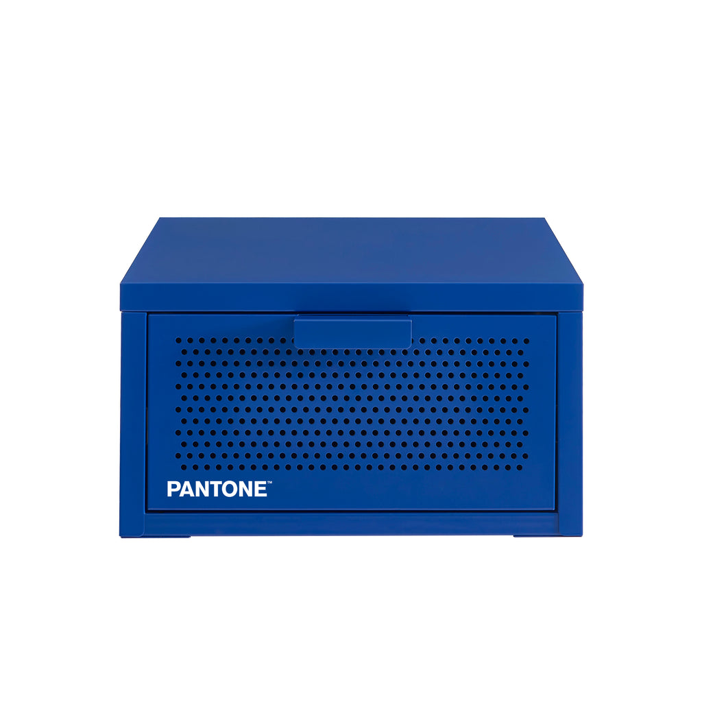 PANTONE® Metal Wall-Mounted Nightstand – Electric blue