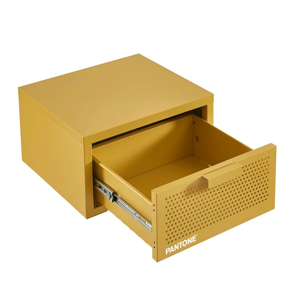 PANTONE® Metal Wall-Mounted Nightstand – Mustard