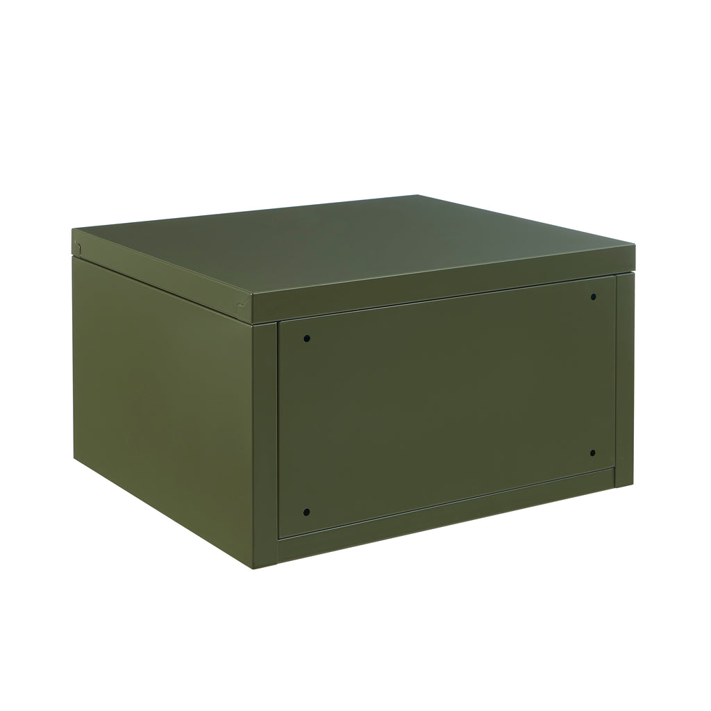 PANTONE® Metal Wall-Mounted Nightstand – Olive green