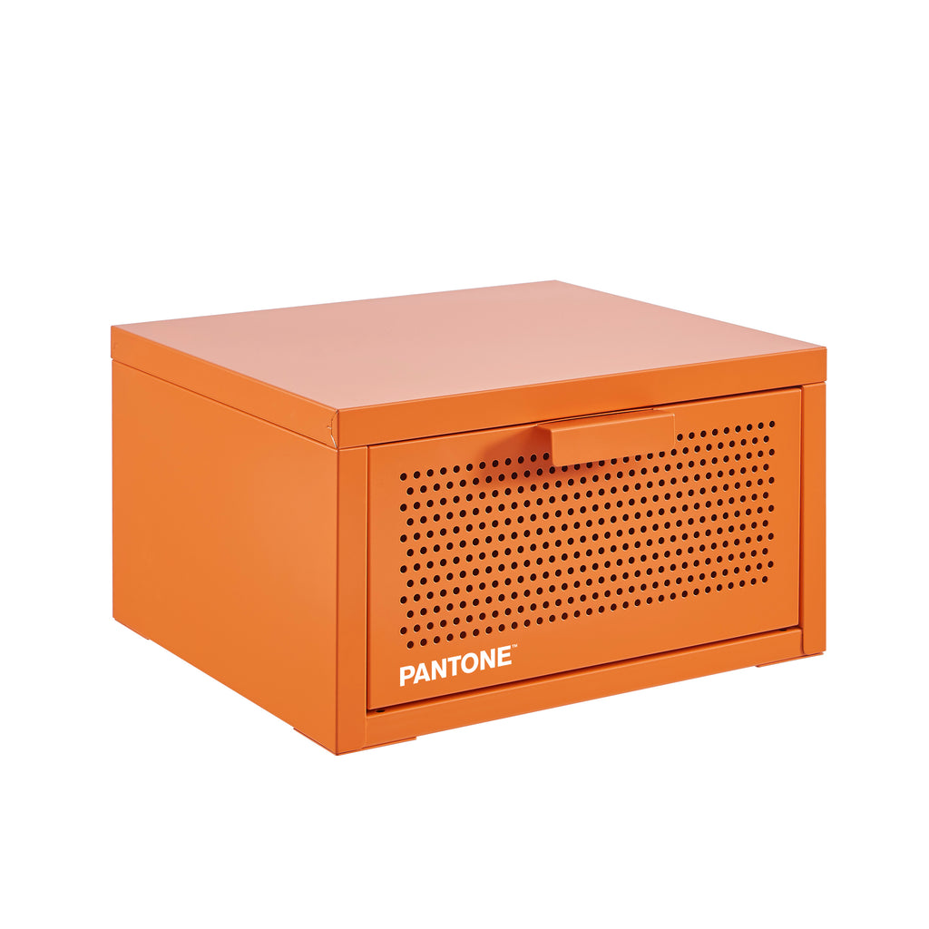 PANTONE® Metal Wall-Mounted Nightstand – Orange