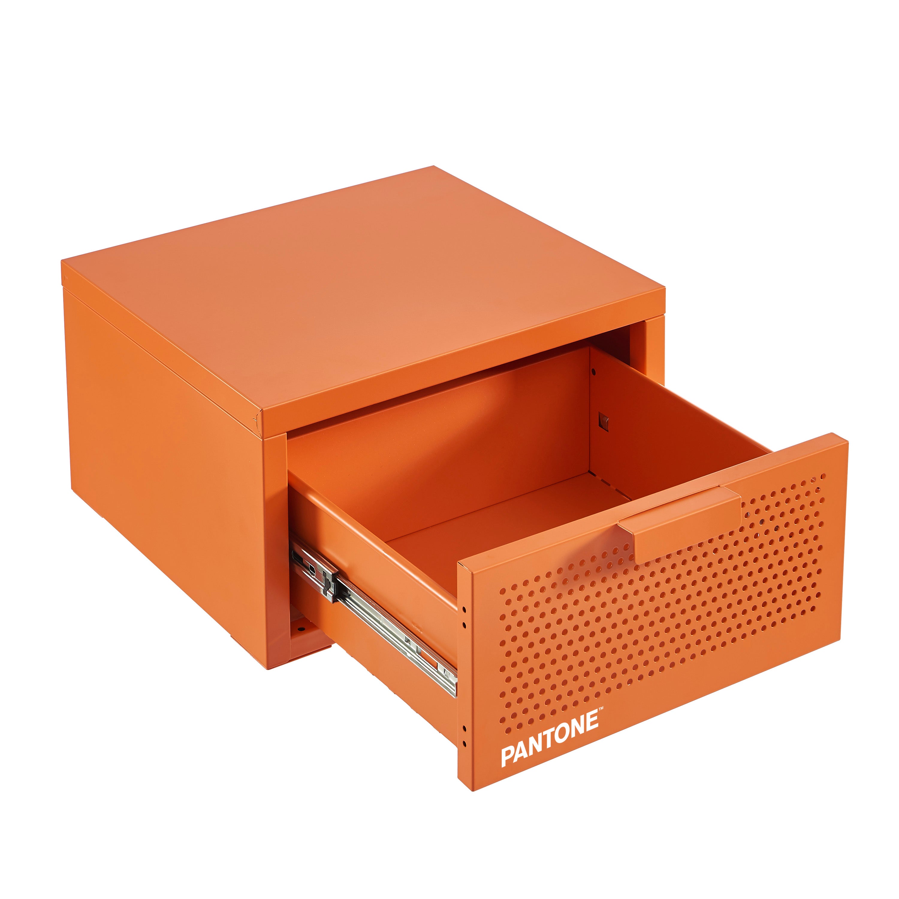 PANTONE® Metal Wall-Mounted Nightstand – Orange