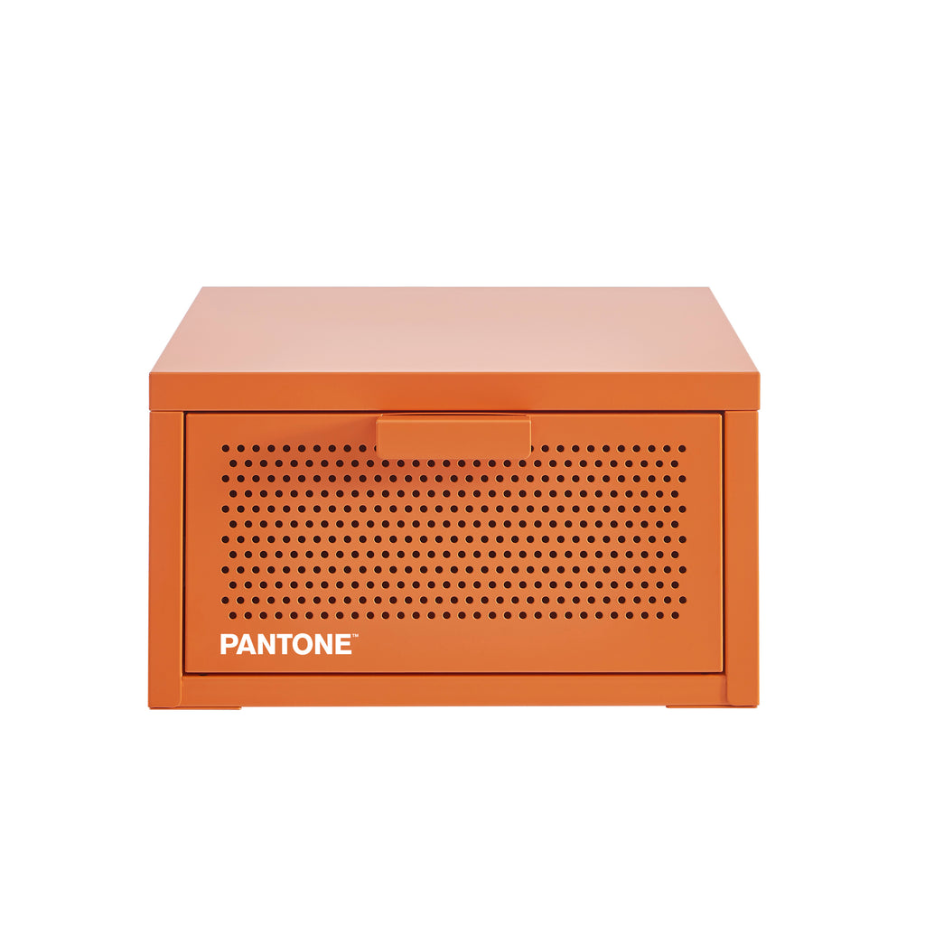 PANTONE® Metal Wall-Mounted Nightstand – Orange