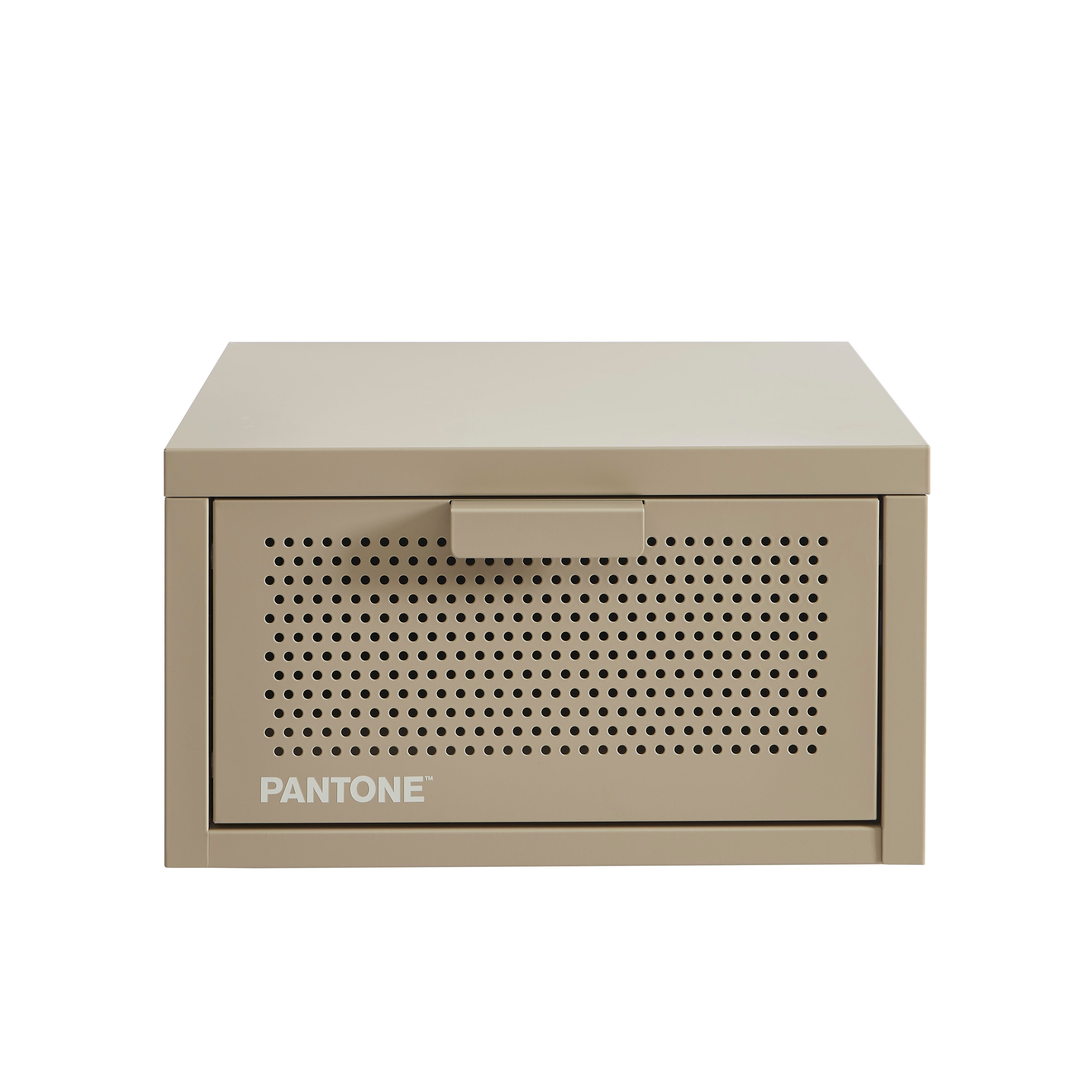 PANTONE® Metal Wall-Mounted Nightstand – Taupe