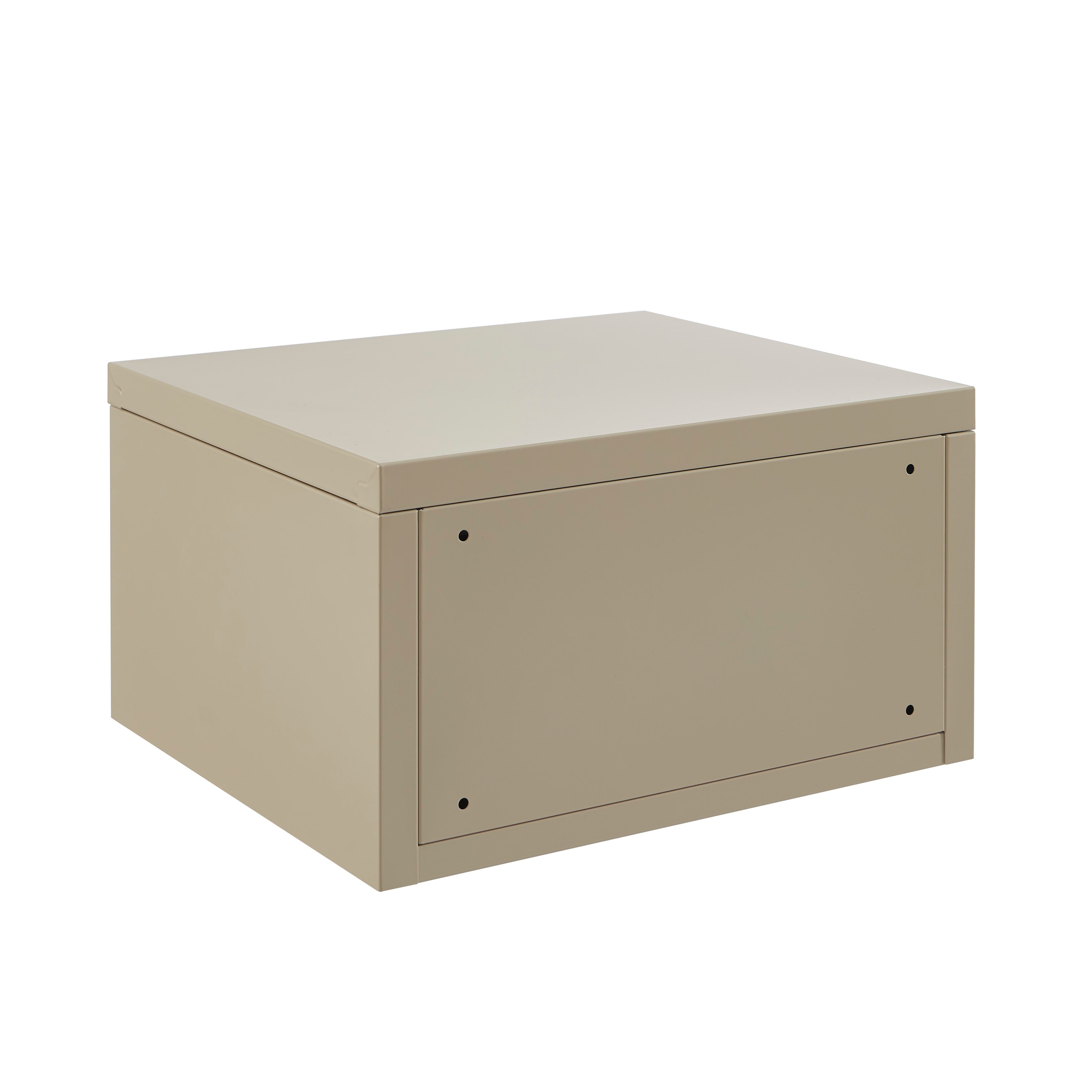 PANTONE® Metal Wall-Mounted Nightstand – Taupe