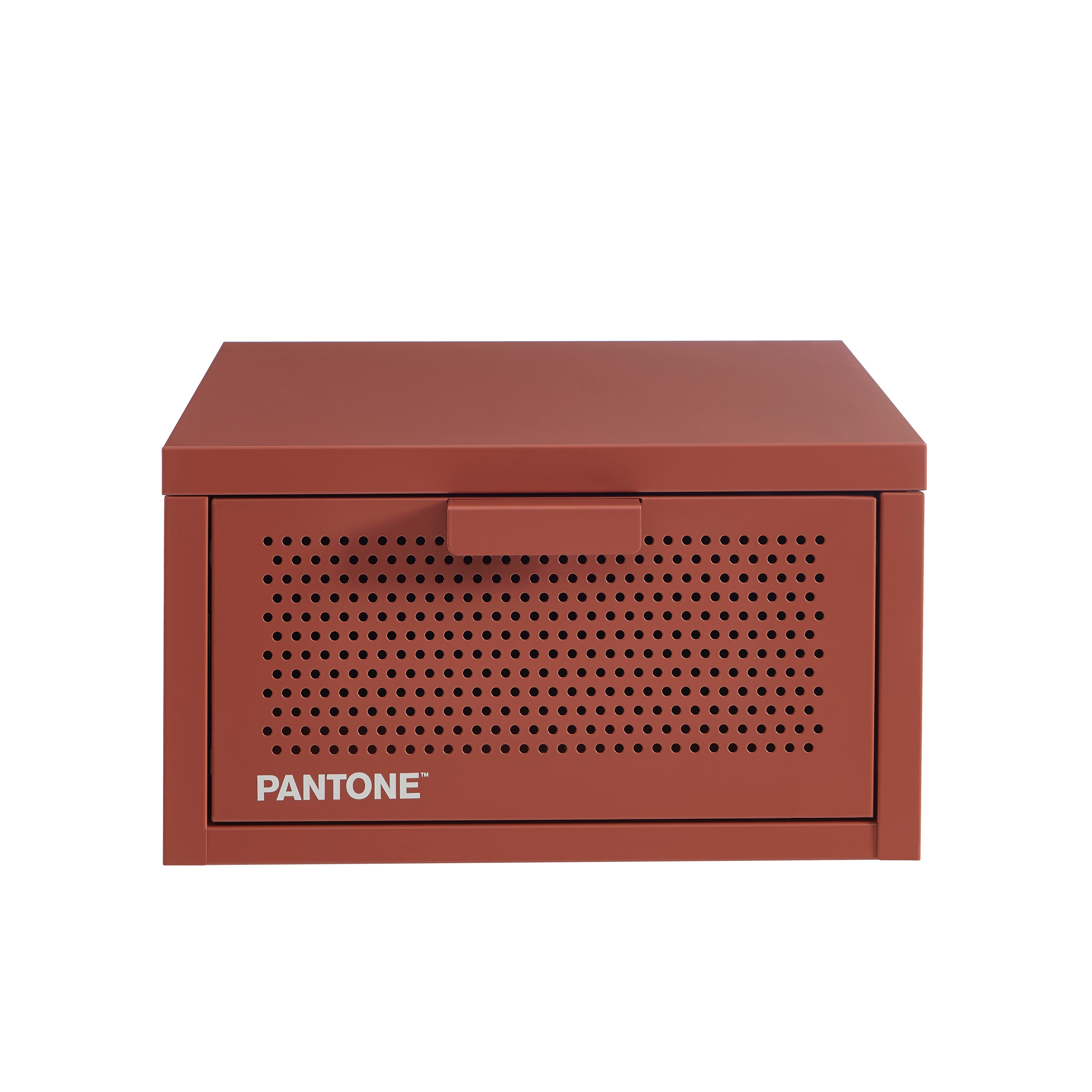 PANTONE® Metal Wall-Mounted Nightstand – Terracotta