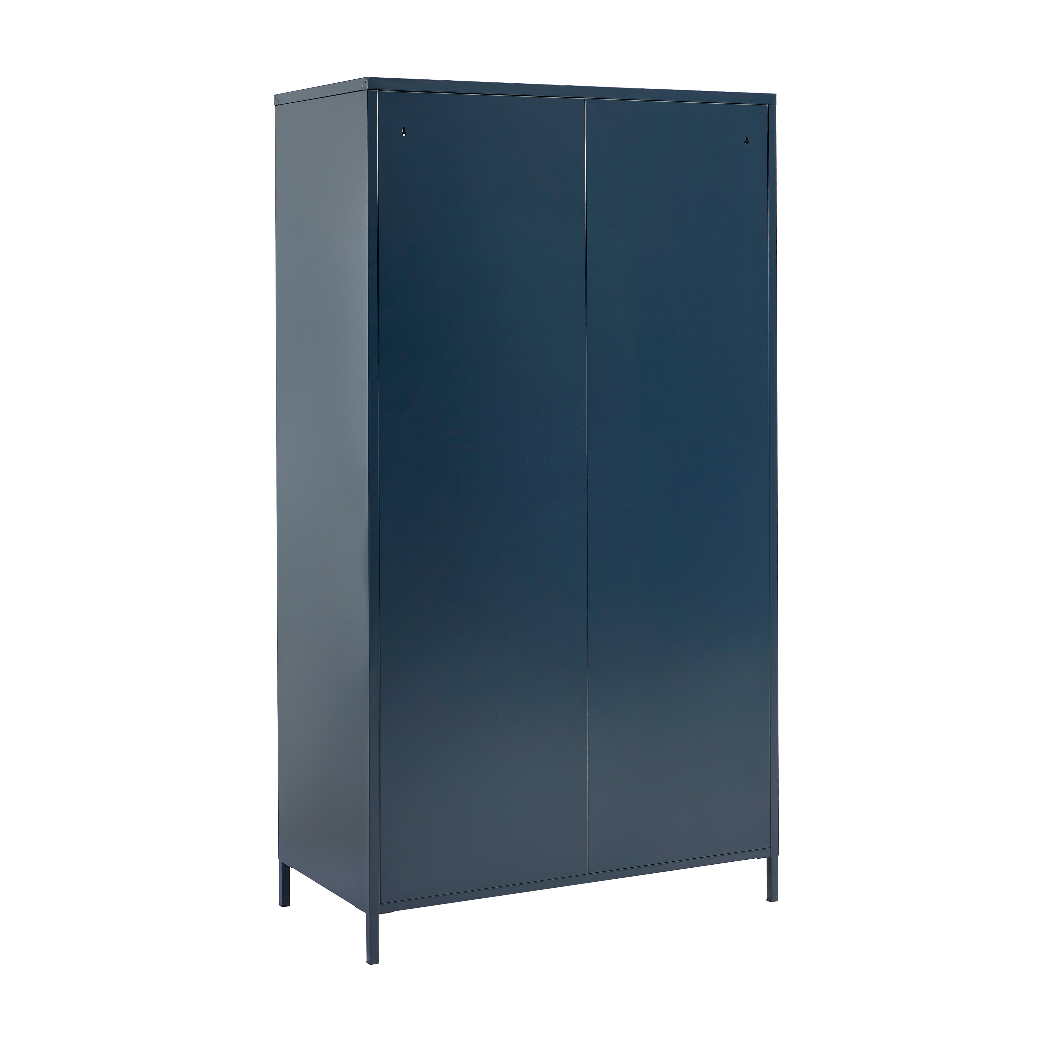 PANTONE® Metal 2-Door Wardrobe – Midnight blue