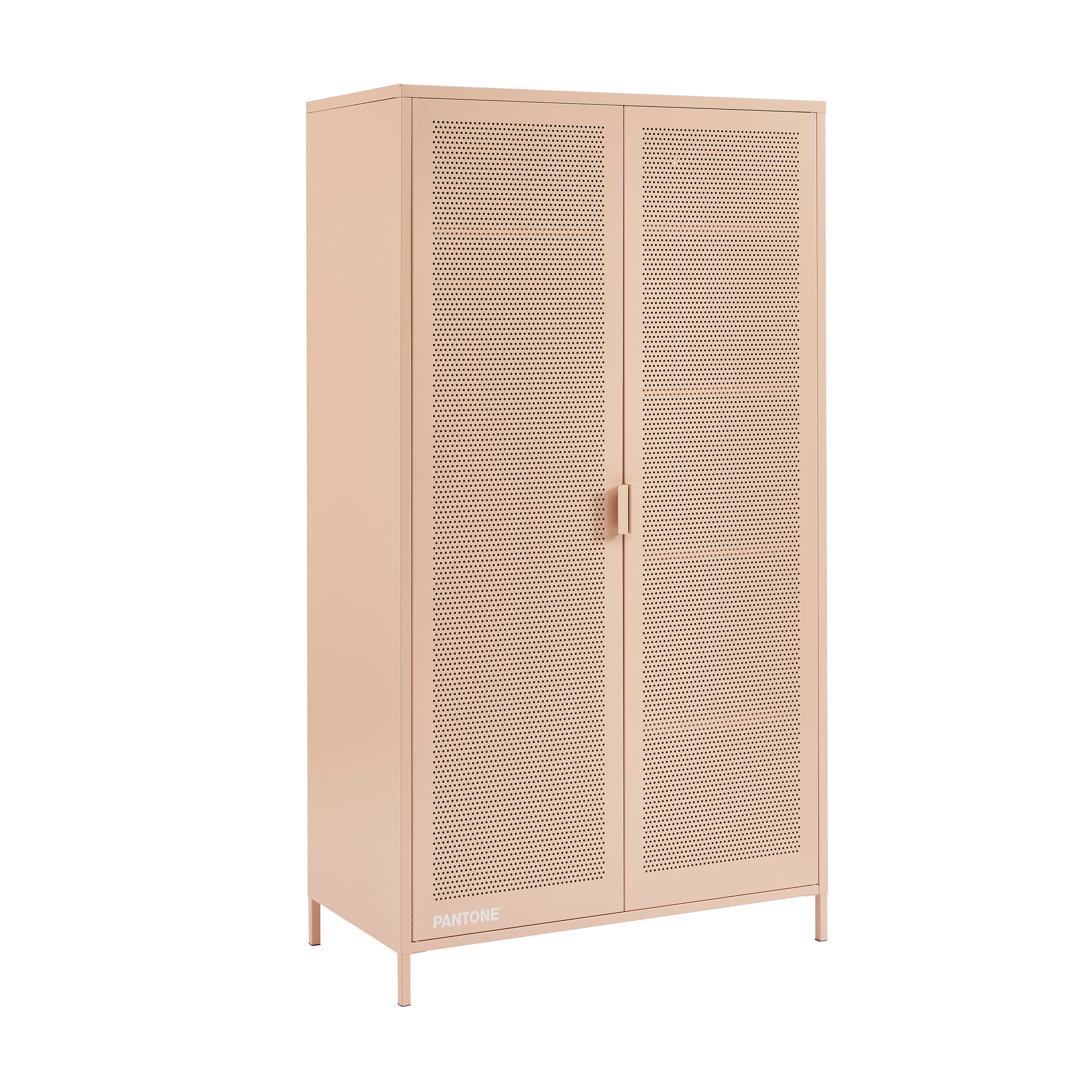 PANTONE® Metal 2-Door Wardrobe – Pink