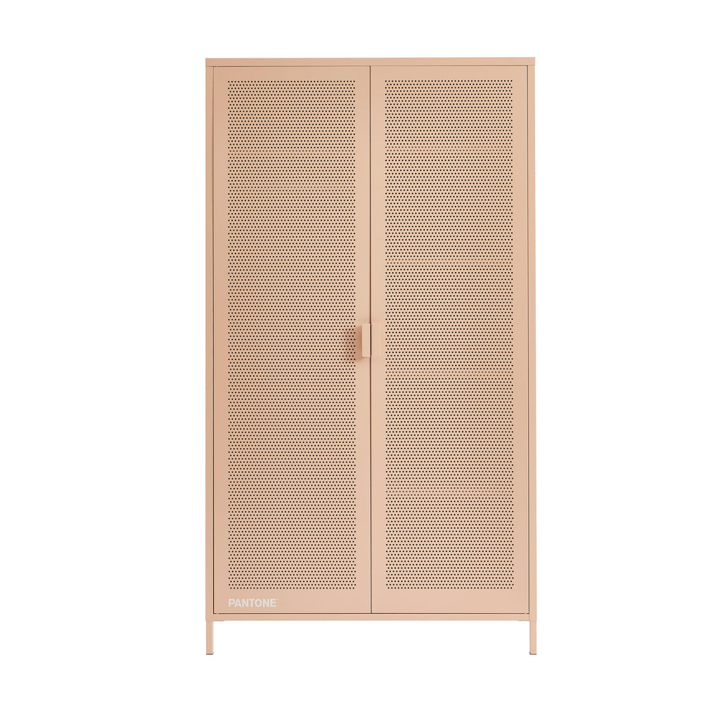 PANTONE® Metal 2-Door Wardrobe – Pink